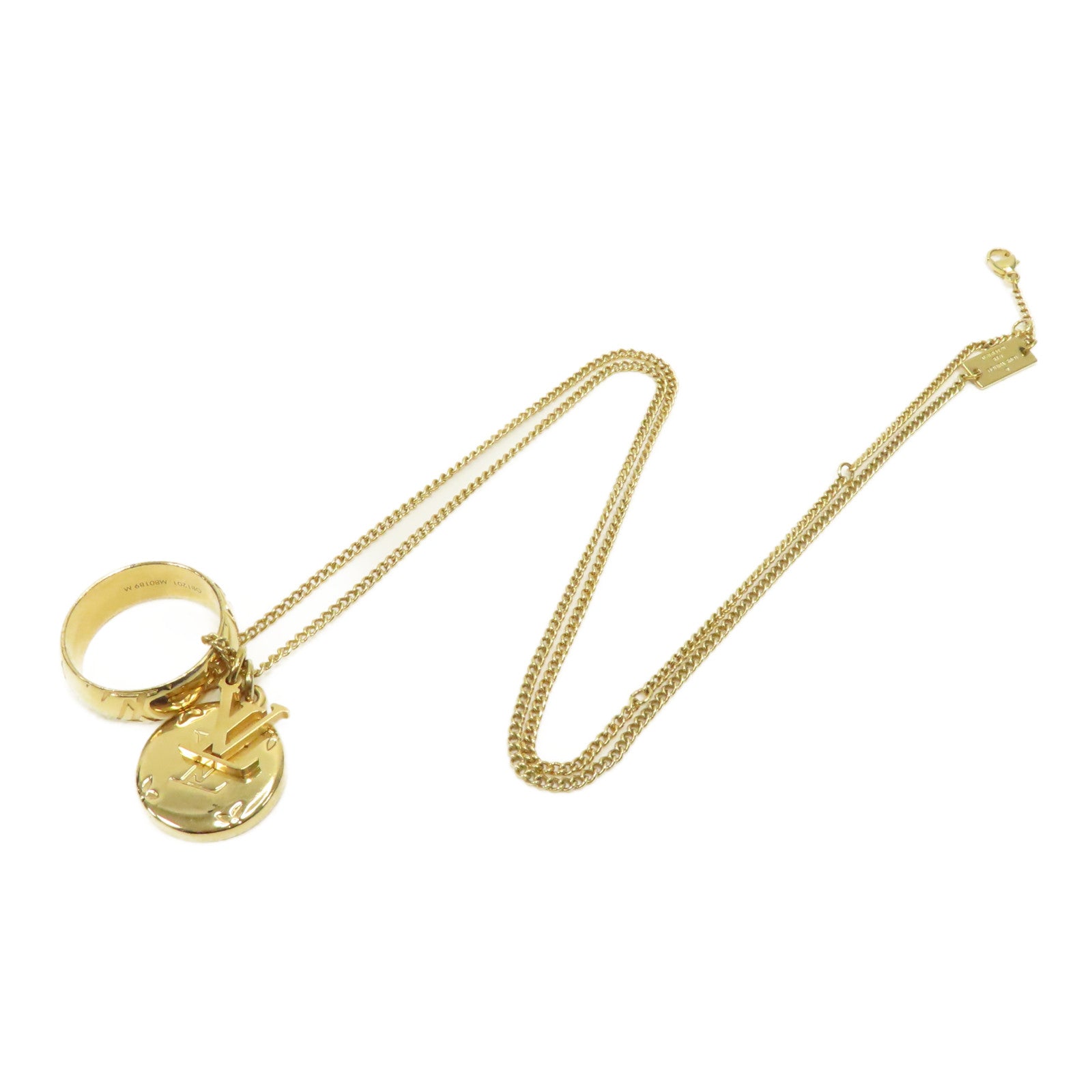 LOUIS VUITTON 金屬Monogram Necklace項鍊