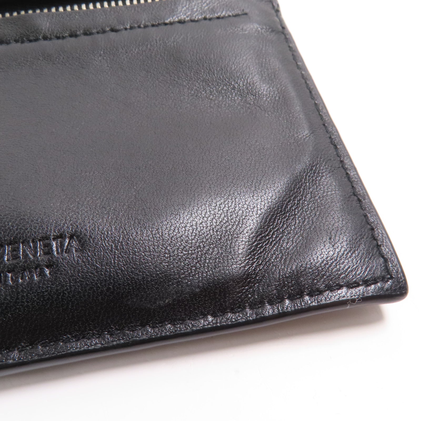 BOTTEGA VENETA 牛皮皮革Card Case銀扣卡片套