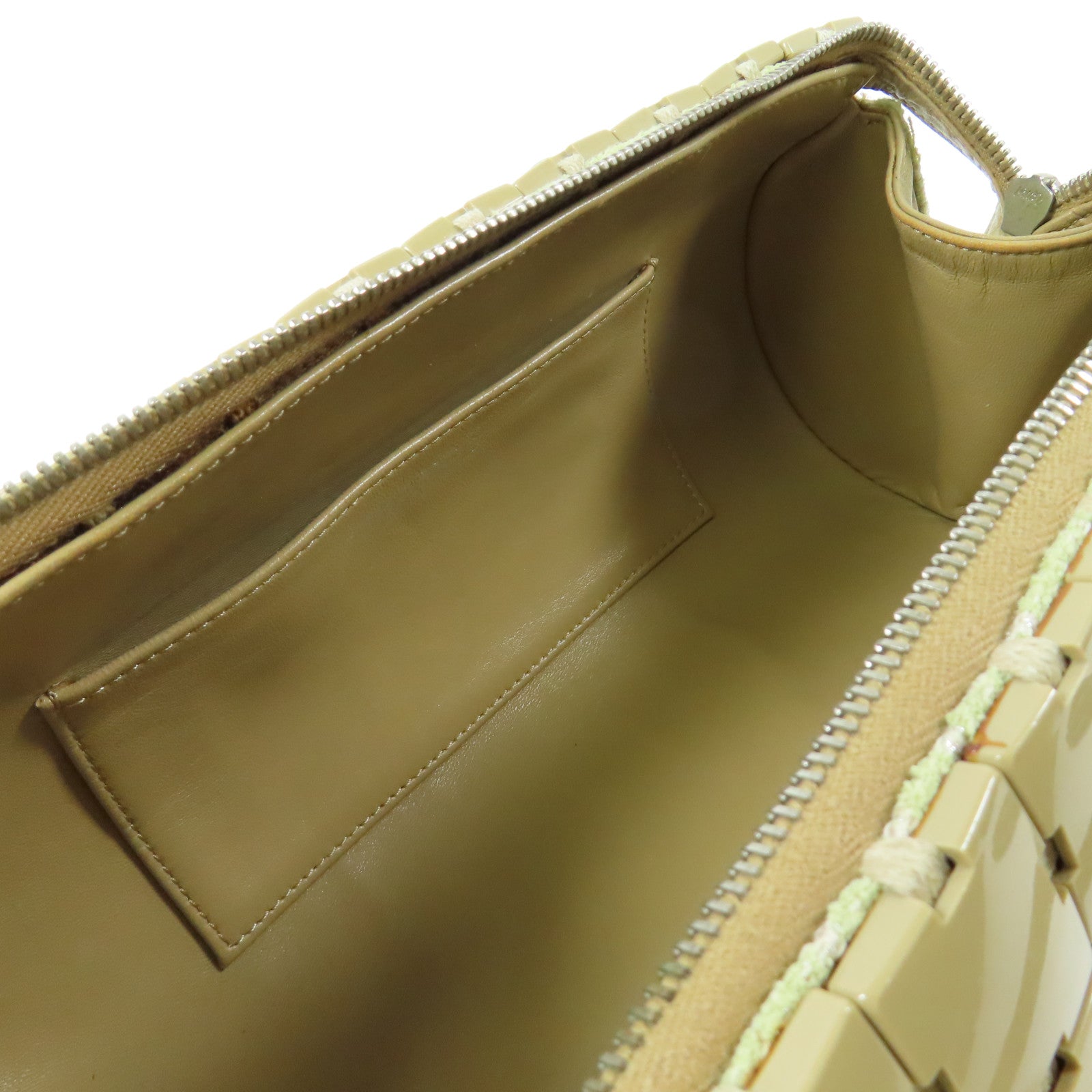 CHANEL PVC/皮革Hand Bag銀扣手挽袋