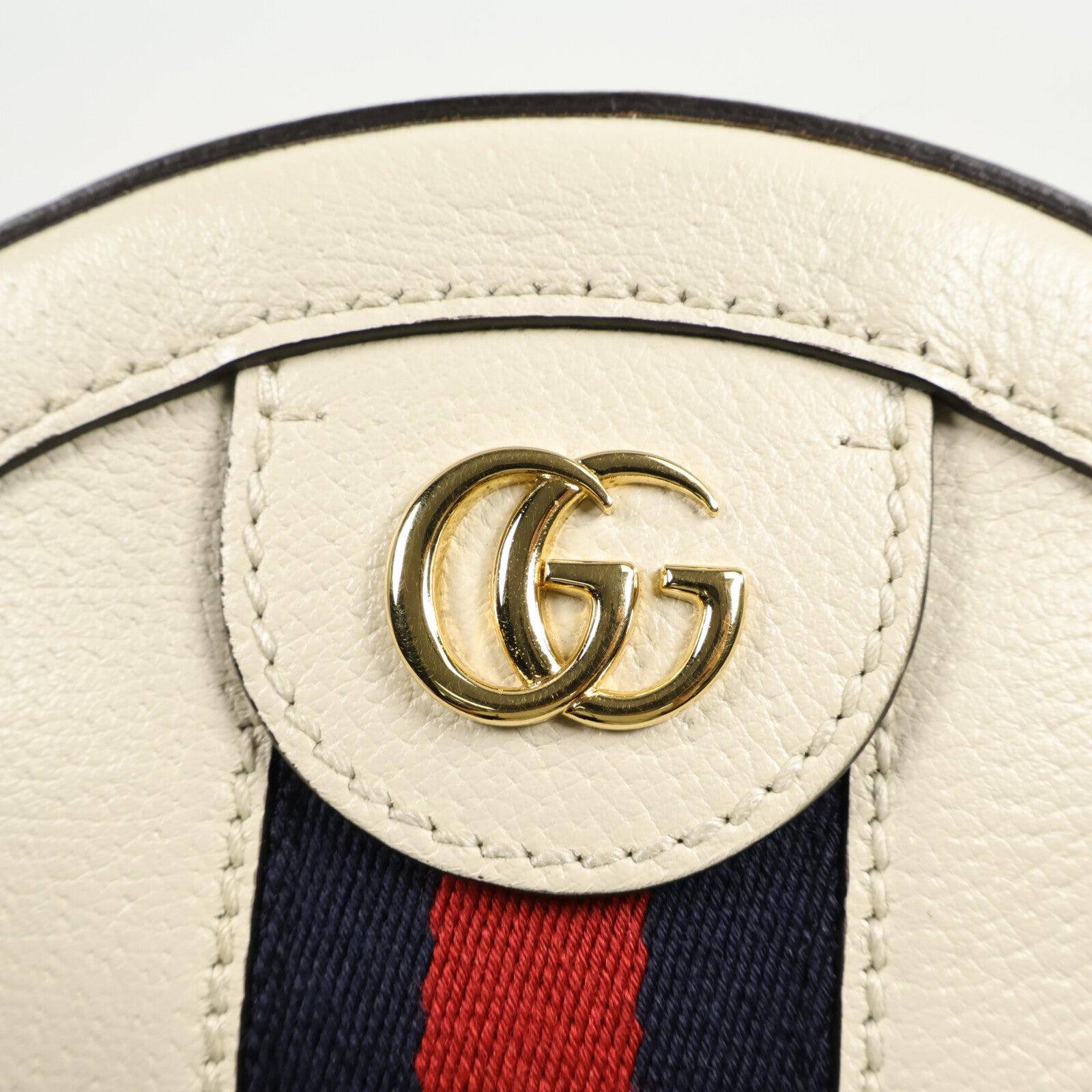 GUCCI 牛皮皮革Ophidia Mini GG Round Bag鏈帶肩背袋
