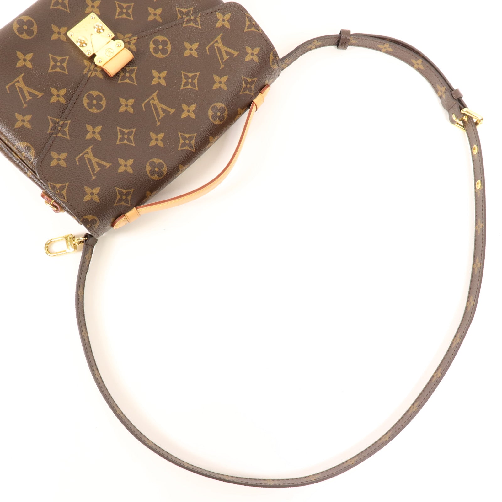 LOUIS VUITTON Monogram Pochette Metis MM金扣手挽肩背兩用袋