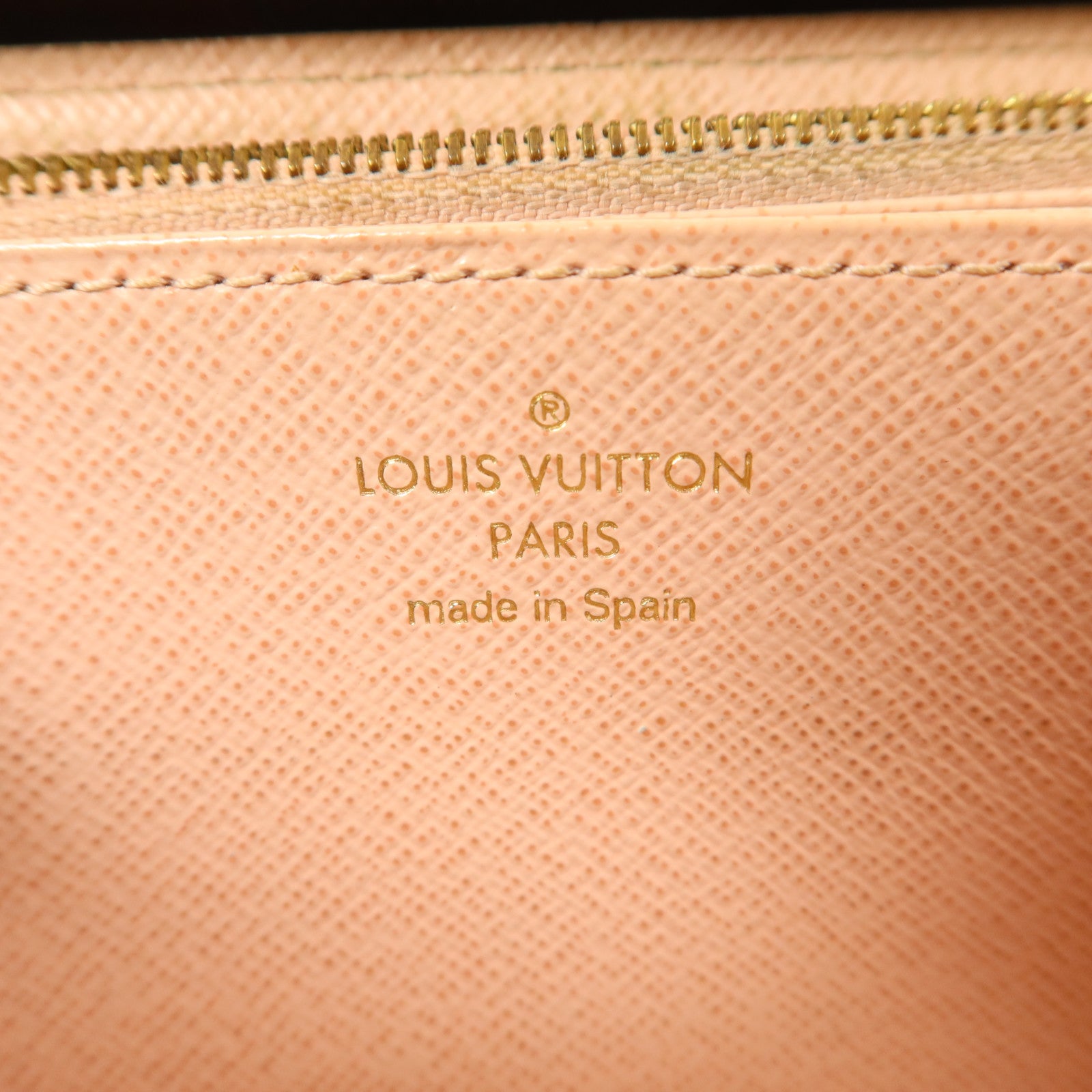 LOUIS VUITTON Damier Zipper Long Wallet金扣長錢包