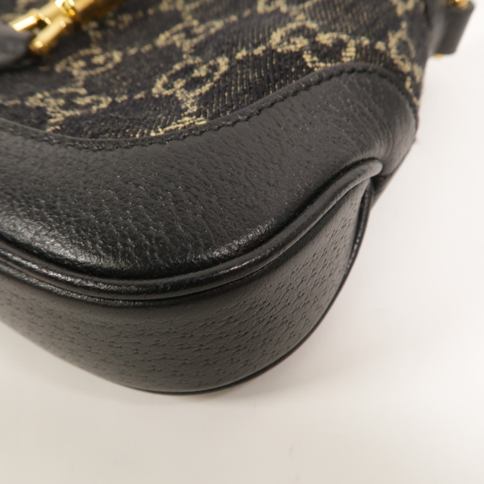 GUCCI 牛仔布Jackie 1961 Mini手挽肩背兩用袋