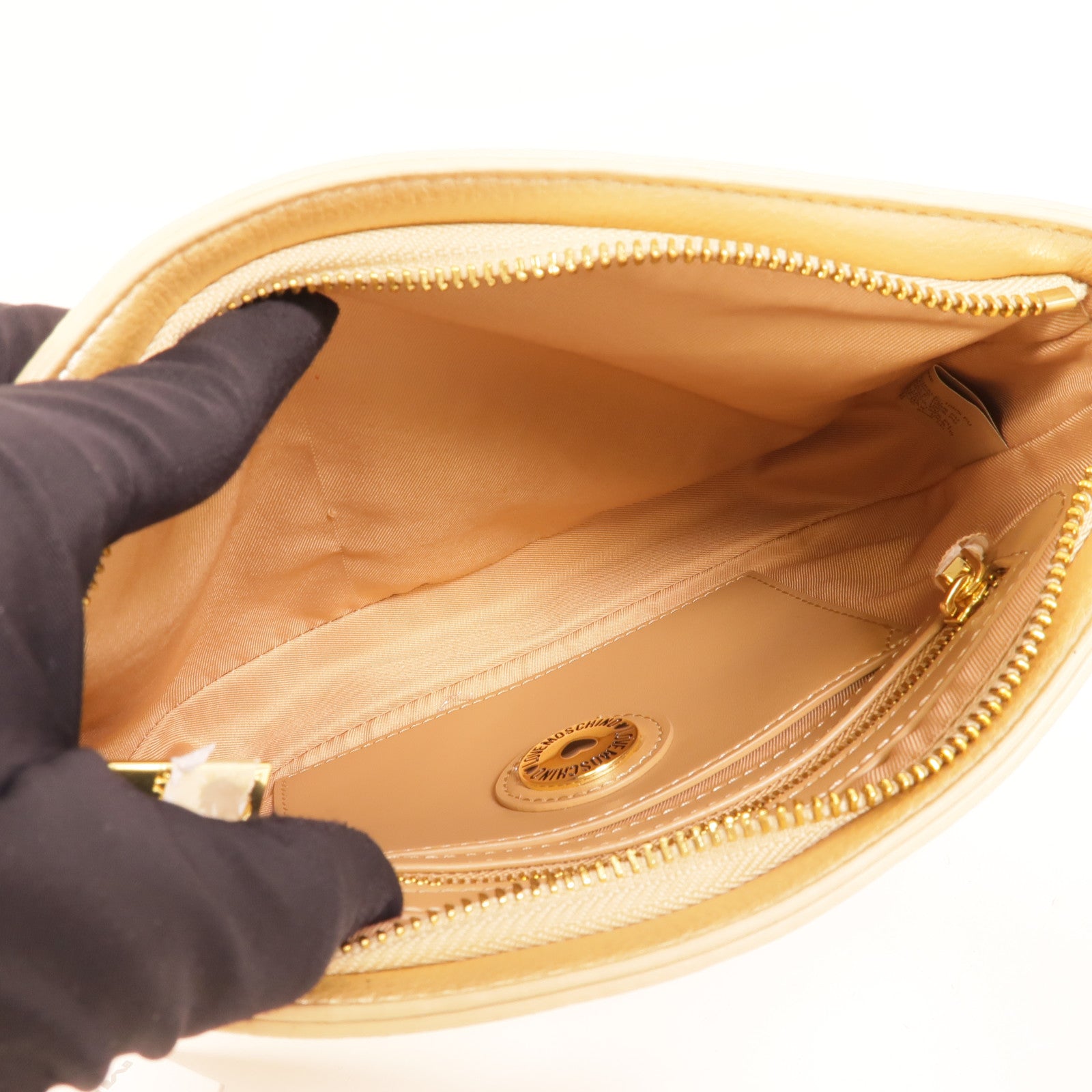 MOSCHINO 塗層帆布Shoulder Bag肩背袋