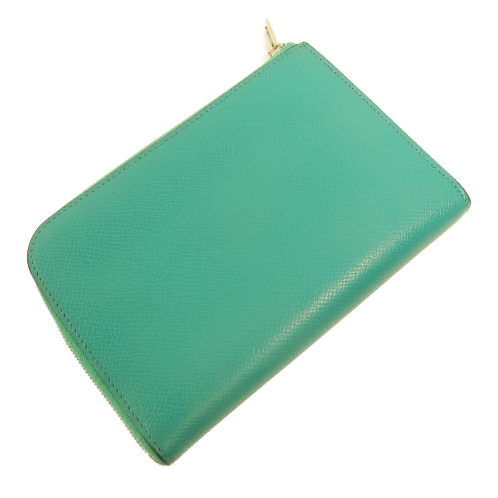 HERMES Epsom皮革Remix Duo Chimeres Wallet長錢包Bleu Paon
