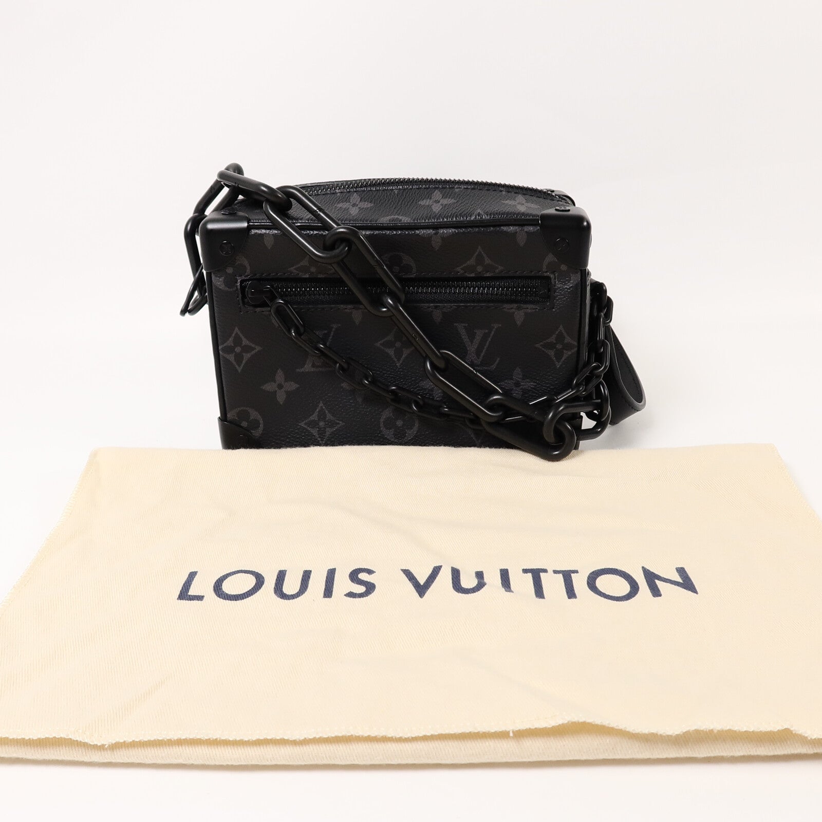 LOUIS VUITTON Monogram Eclipse Mini Soft Trunk肩背袋