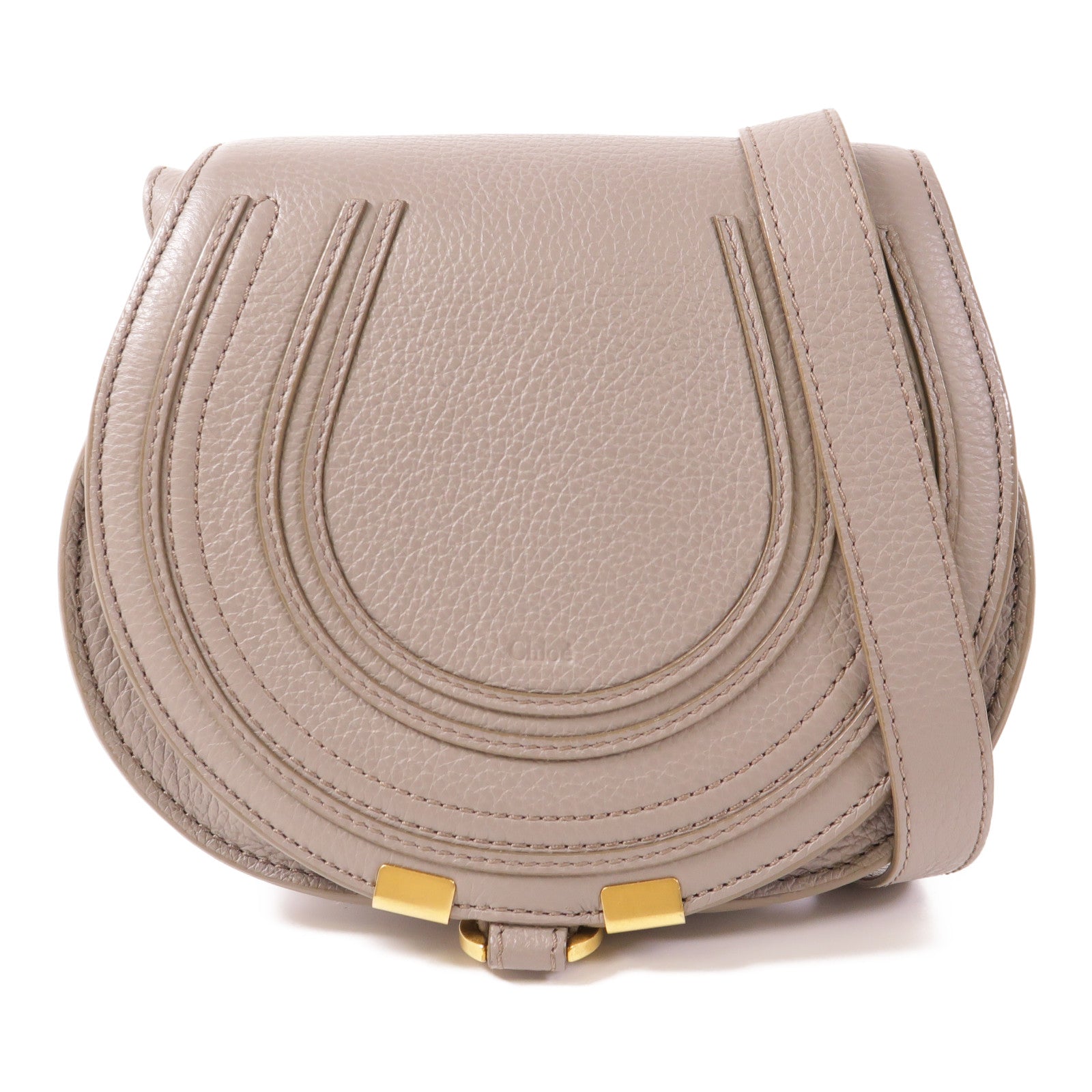 Chloe 牛皮皮革Shoulder Bag金扣肩背袋