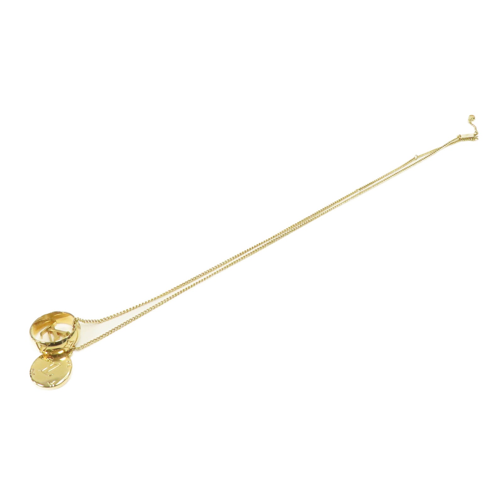 LOUIS VUITTON 金屬Monogram Necklace項鍊