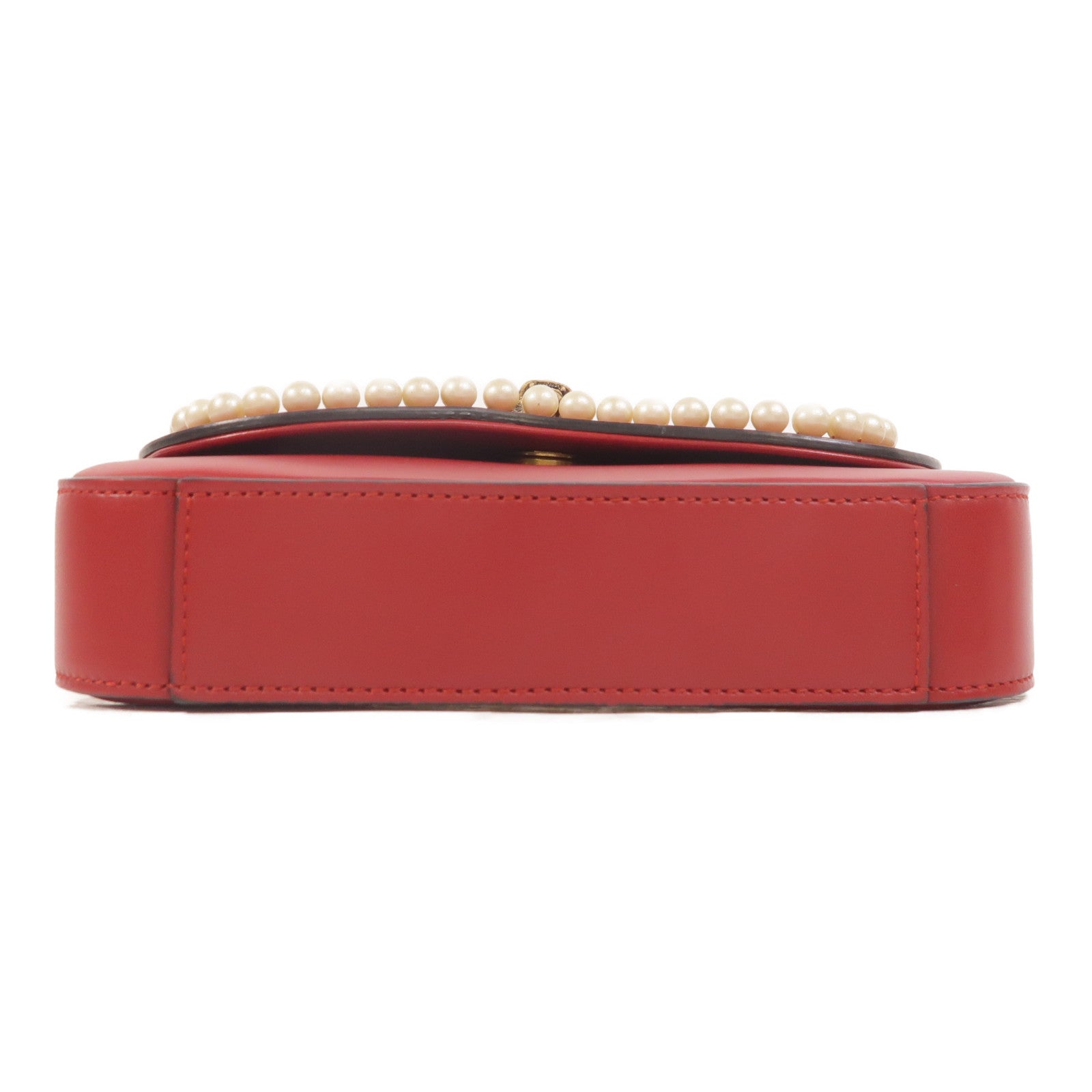 GUCCI 牛皮皮革Pearl Tiger Broadway手挽袋
