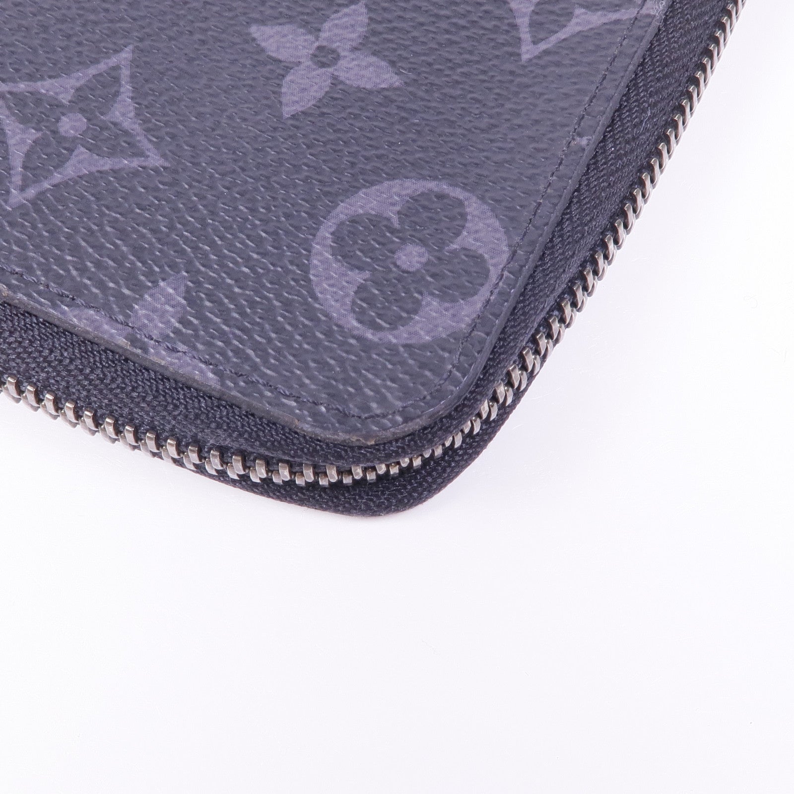 LOUIS VUITTON Monogram Eclipse Zippy Wallet Vertical銀扣長錢包