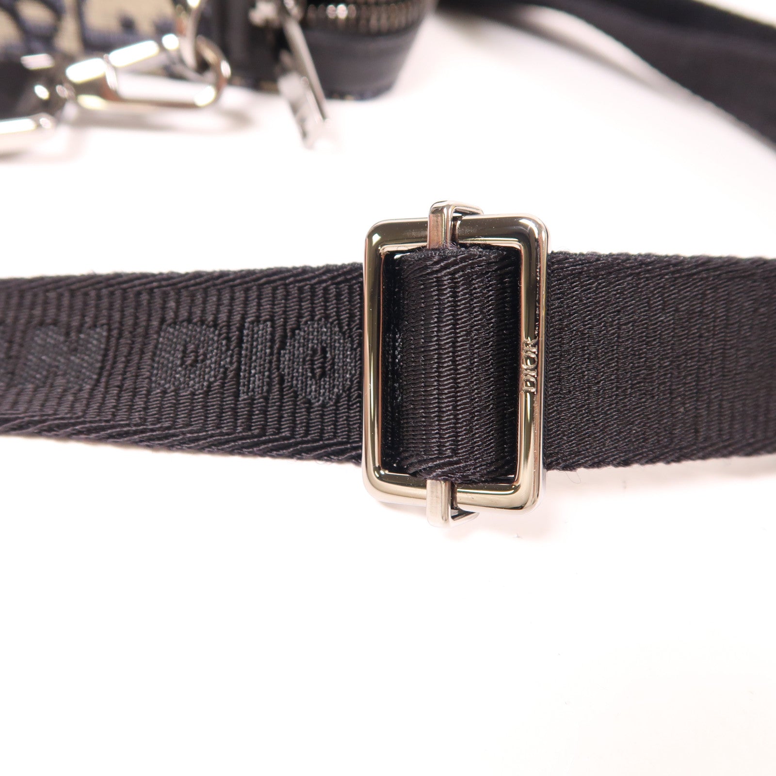 Dior 帆布Oblique Camera Bag銀扣肩背袋