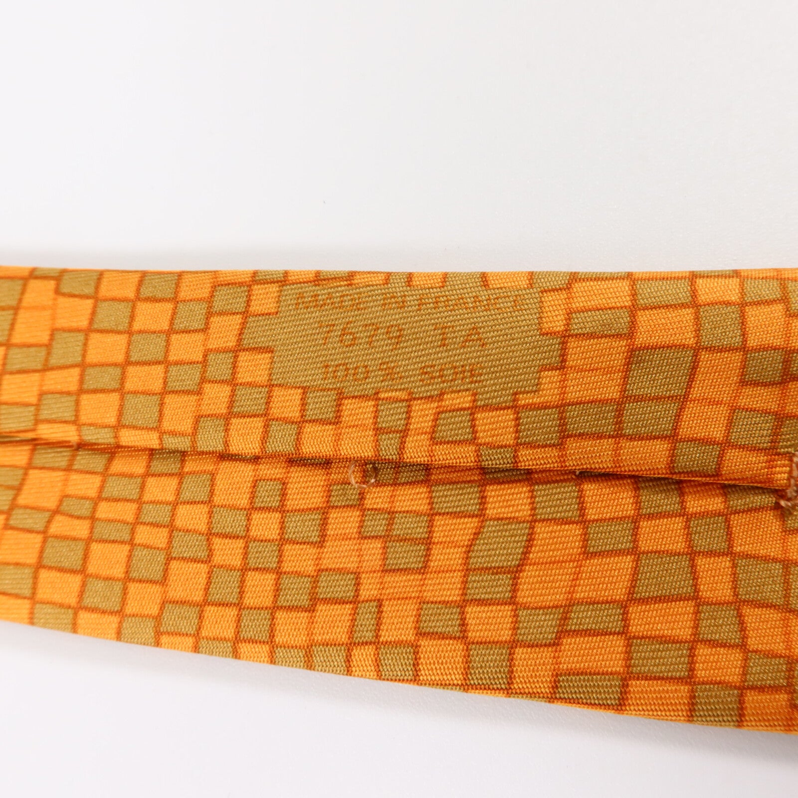 HERMES 絲質Geometric Squares Necktie領帶