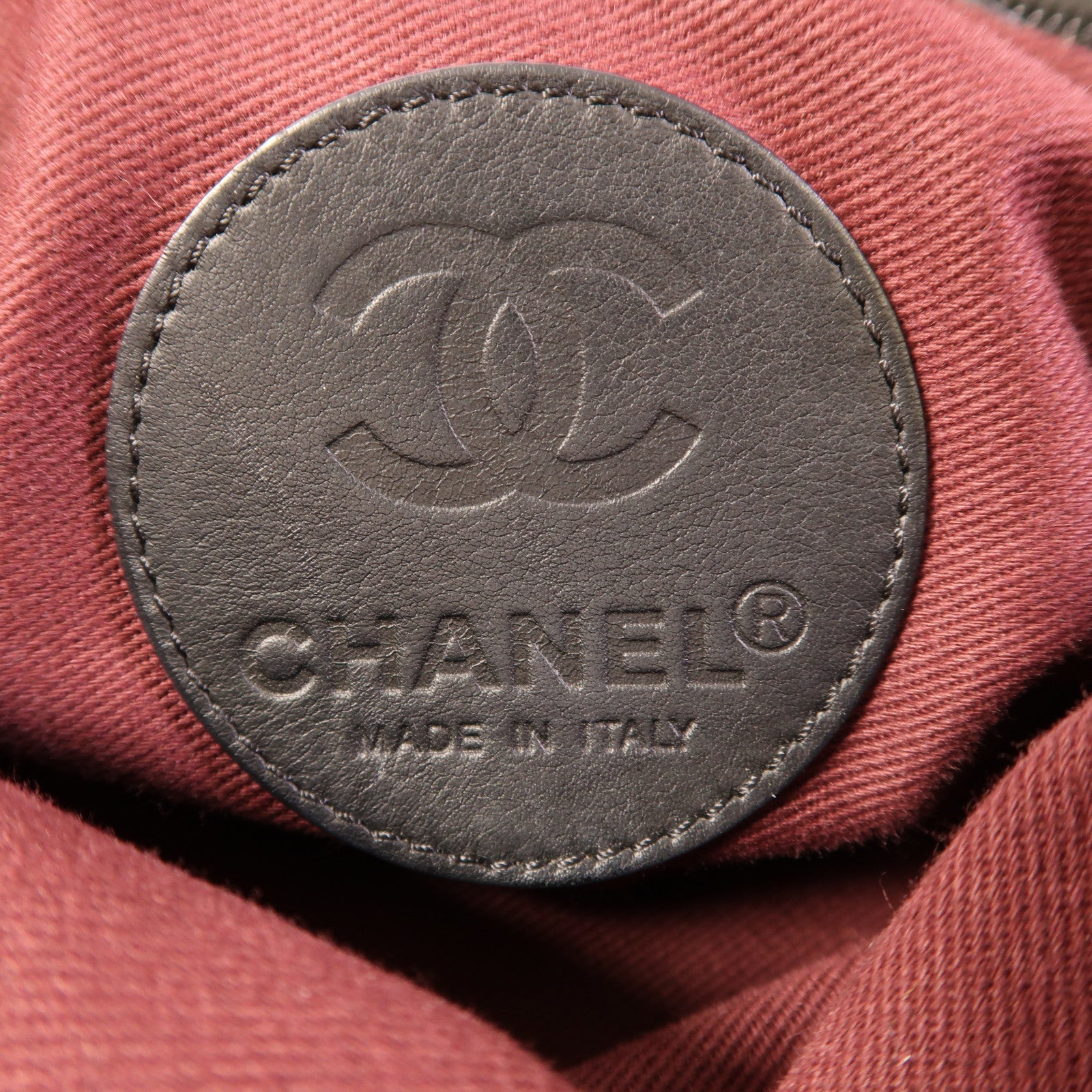 CHANEL 尼龍2 Way Bag銀扣手挽肩背兩用袋