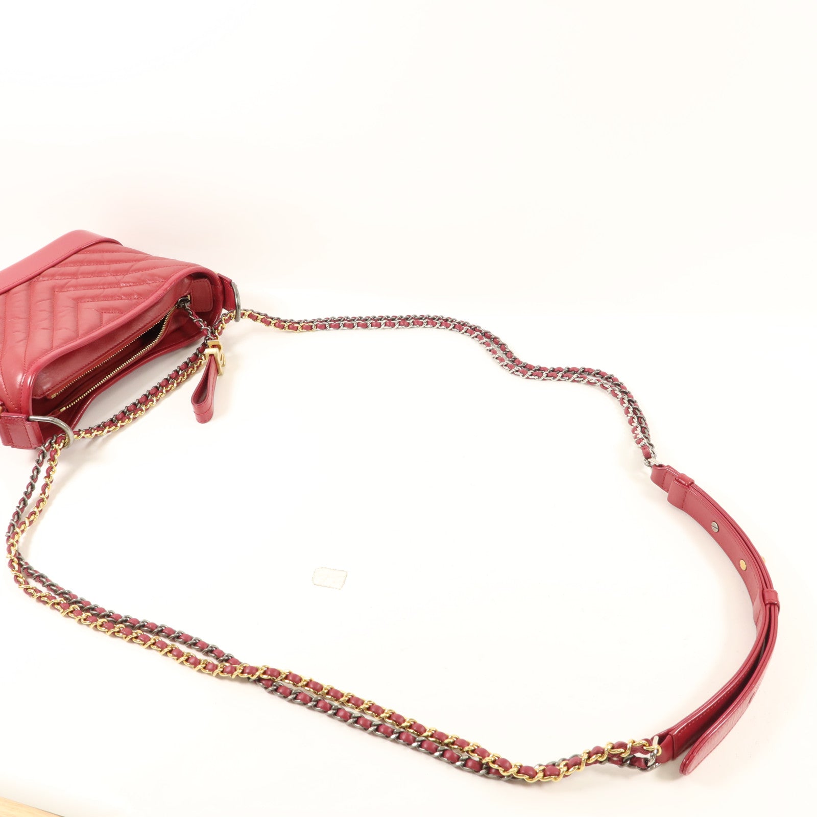 CHANEL 牛皮皮革Gabrielle Small鏈帶肩背袋