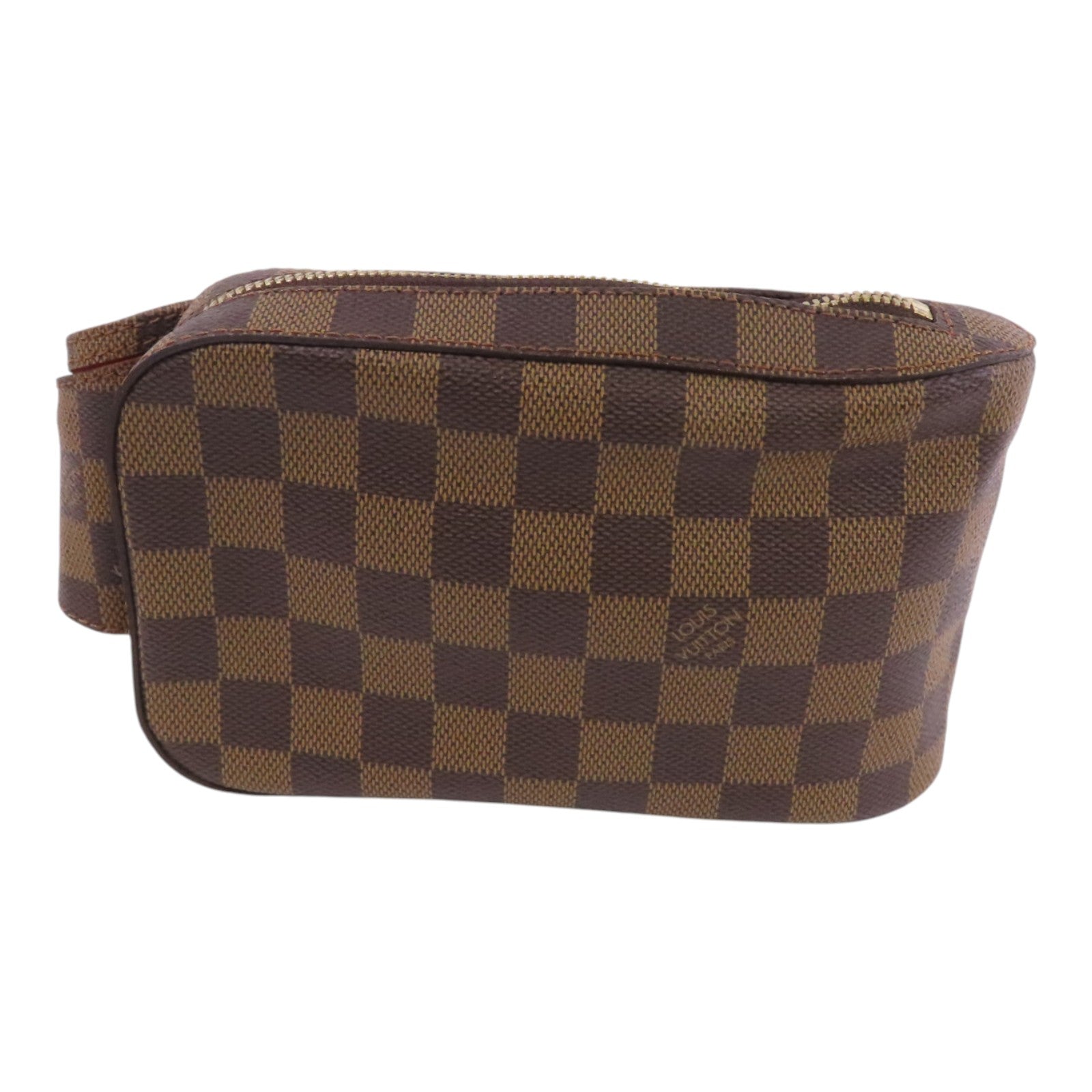 LOUIS VUITTON Damier Ebene Geronimo金扣腰包肩背兩用袋