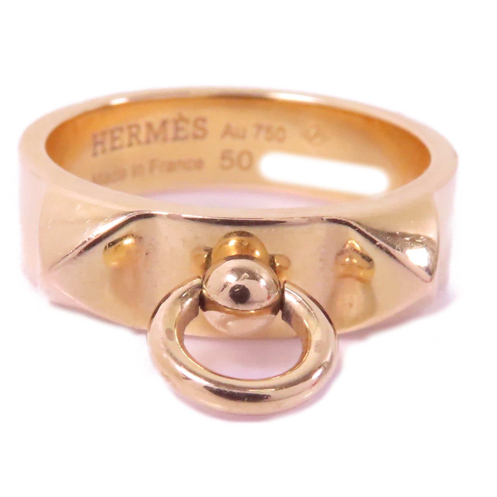 HERMES 【激減優惠】18K玫瑰金CDC Ring戒指Hermes#50/US#5.25