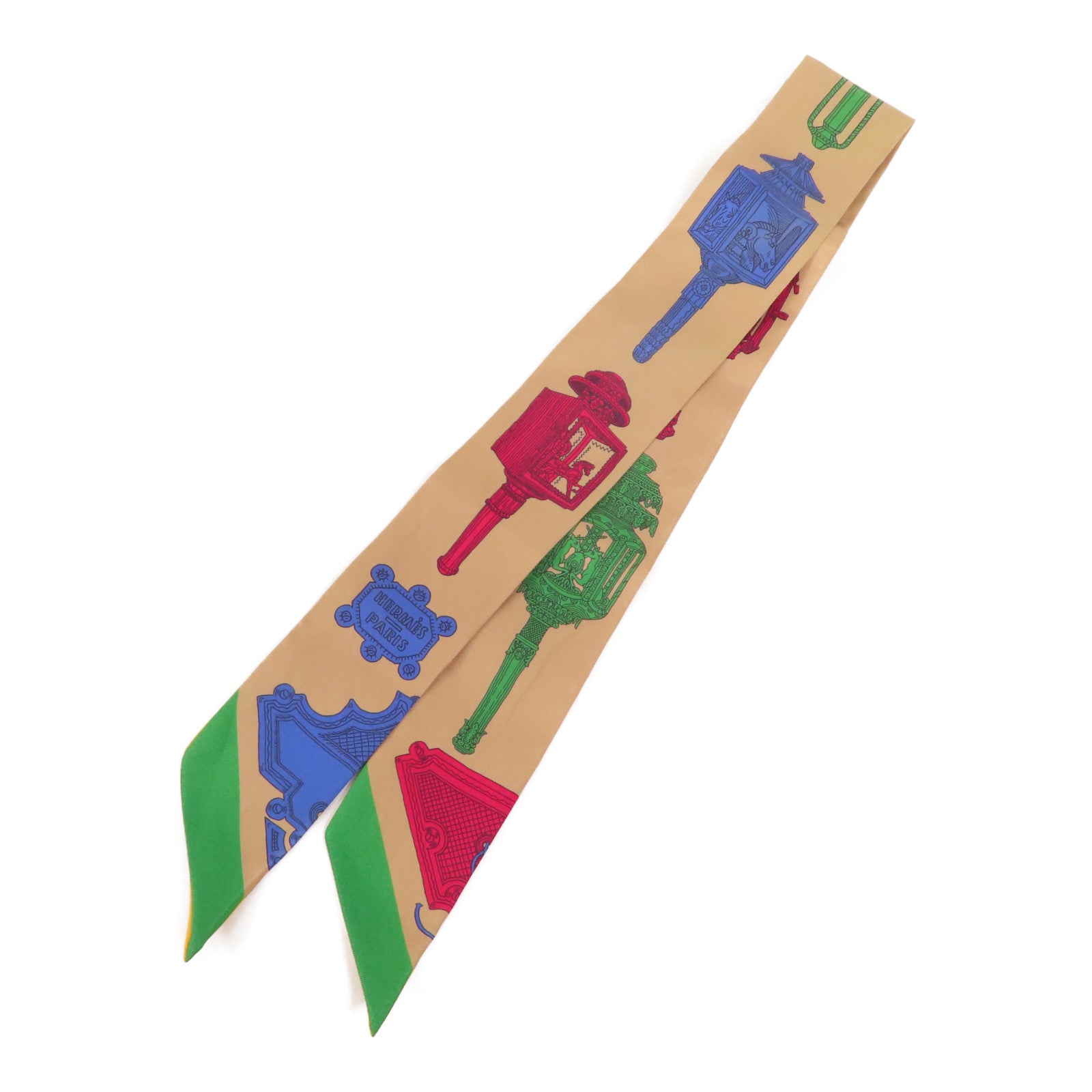 HERMES 絲質Twilly絲巾