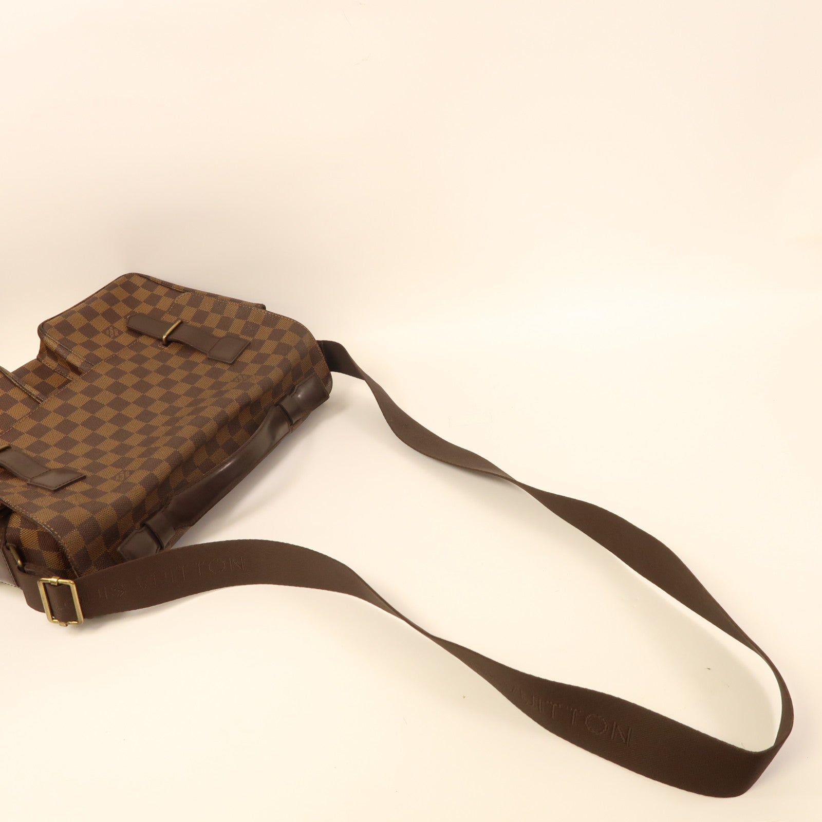 LOUIS VUITTON【激減優惠】 Damier Broadway金扣手挽肩背兩用袋啡色