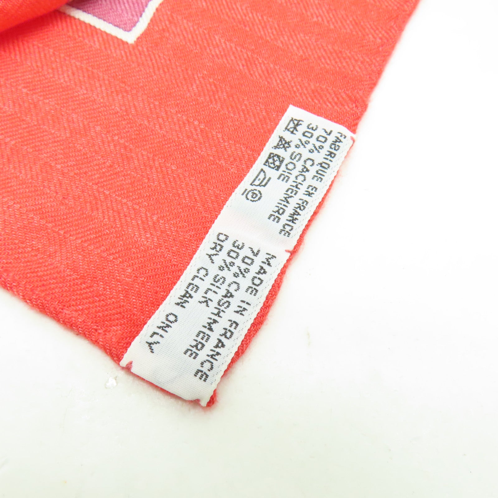 HERMES 【激減優惠】羊絨/絲質Shawl 140x140cm披肩紅色/粉紅色/綠色