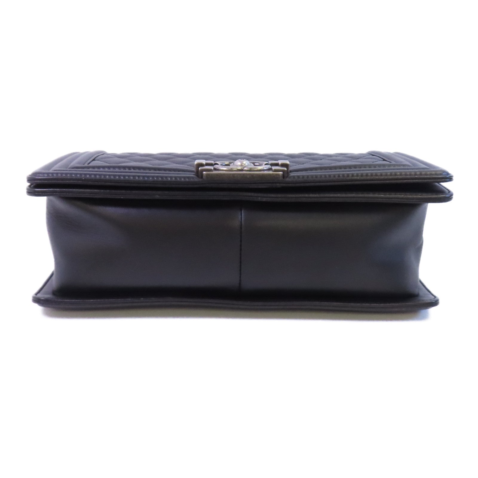 CHANEL 羊皮皮革Boy Chanel 25銀扣鏈帶肩背袋