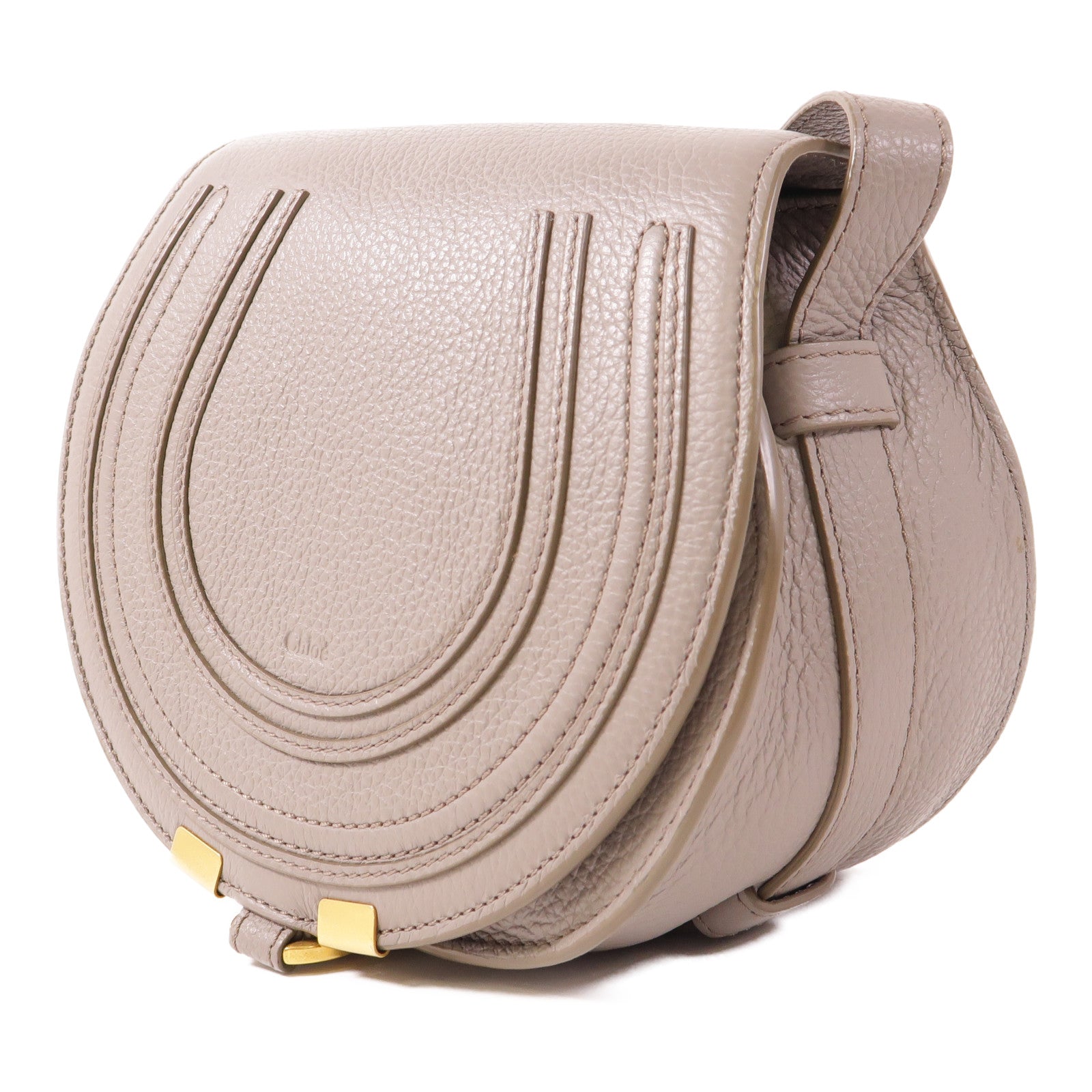 Chloe 牛皮皮革Shoulder Bag金扣肩背袋