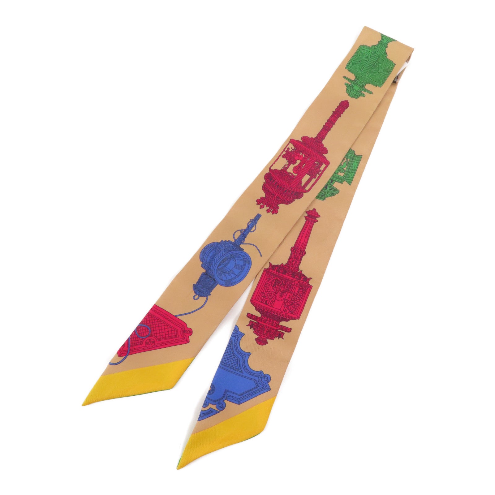 HERMES 絲質Twilly絲巾