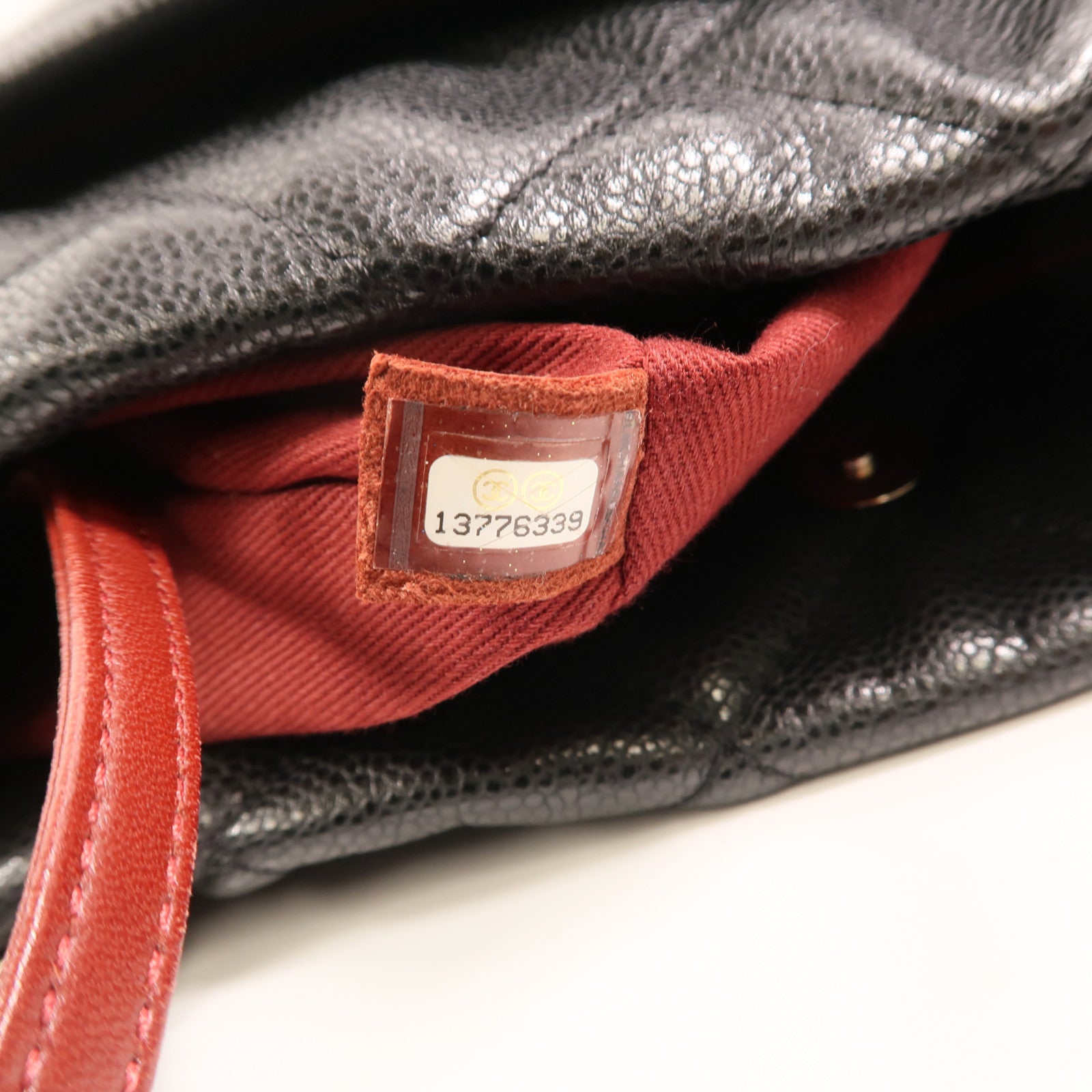 CHANEL 牛皮皮革Chain Shoulder Bag銀扣鏈帶肩背袋