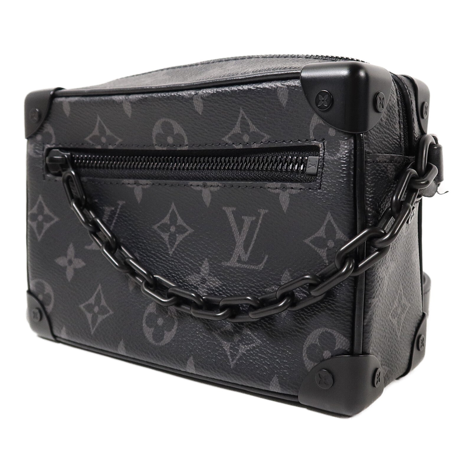 LOUIS VUITTON Monogram Eclipse Mini Soft Trunk肩背袋
