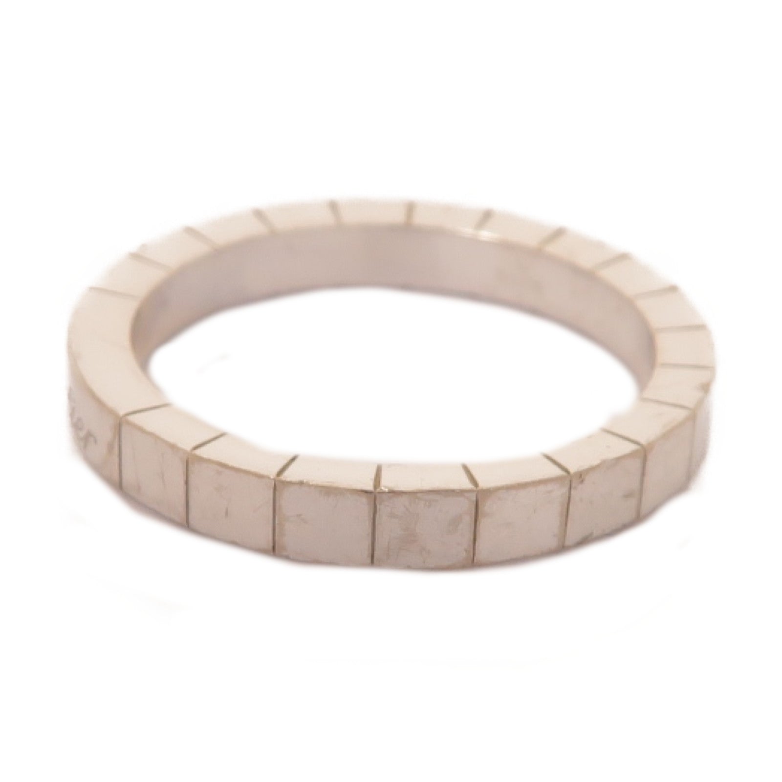 CARTIER 18K白金Laniere Ring戒指Cartier#58/US#8.5