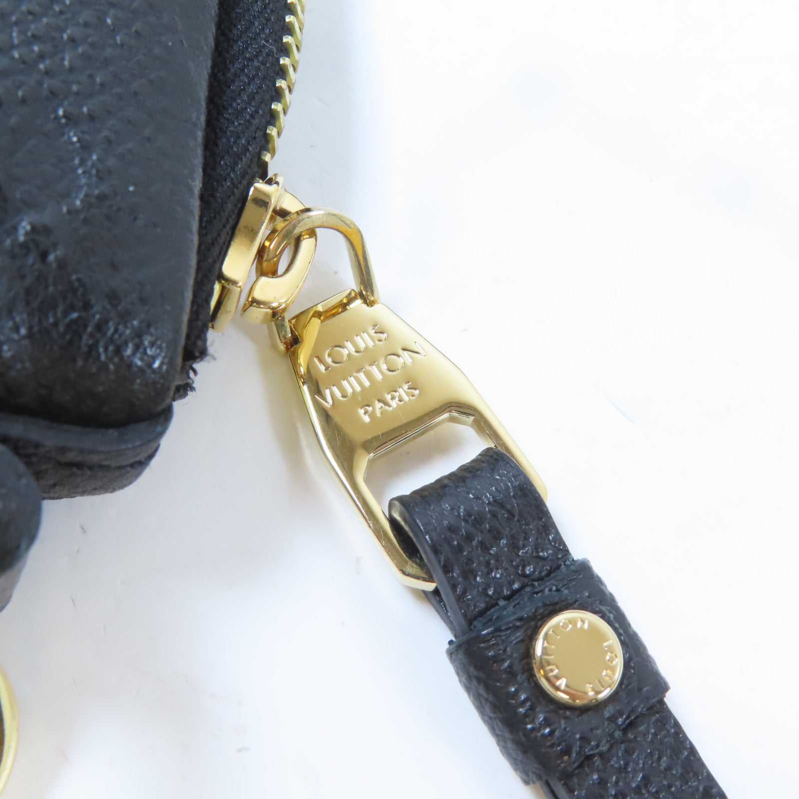 LOUIS VUITTON Monogram Empreinte Mazarine MM金扣手挽肩背兩用袋黑色