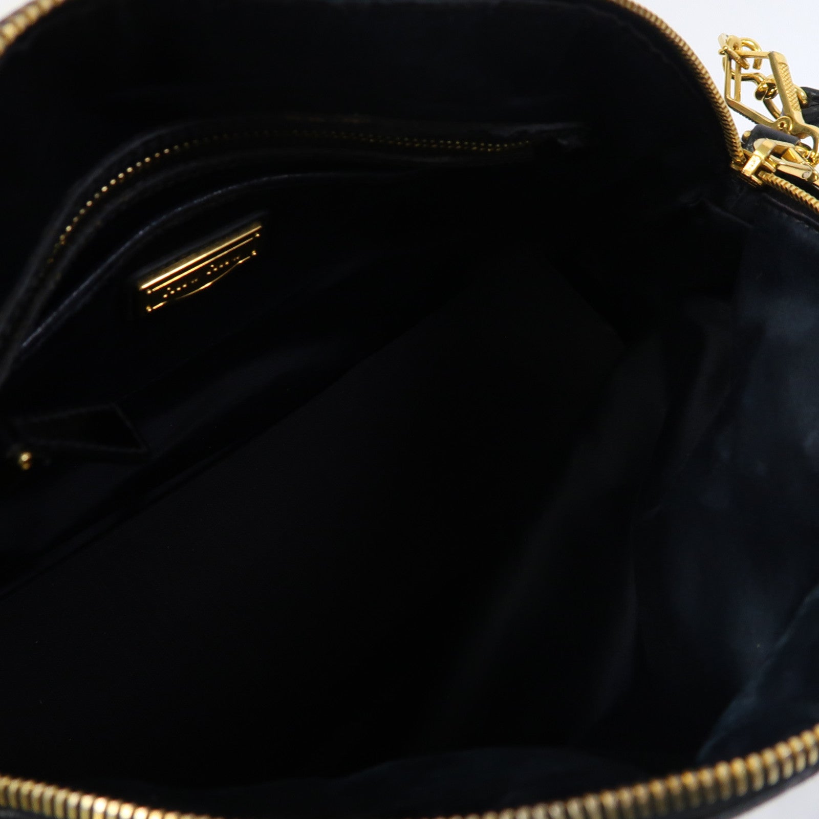 Miu Miu 牛皮皮革2 Way Shoulder金扣手挽肩背兩用袋黑色