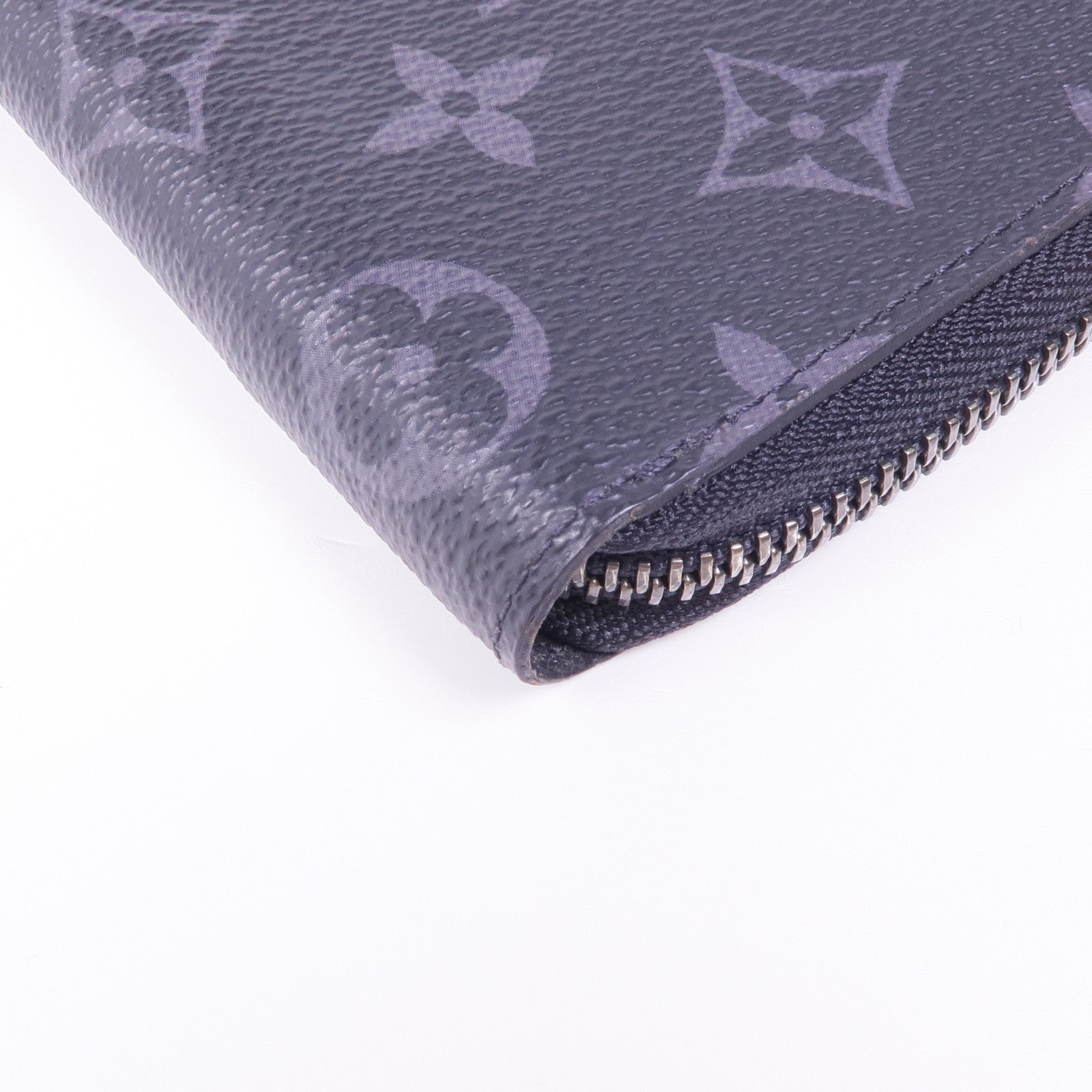 LOUIS VUITTON Monogram Eclipse Zippy Wallet Vertical銀扣長錢包