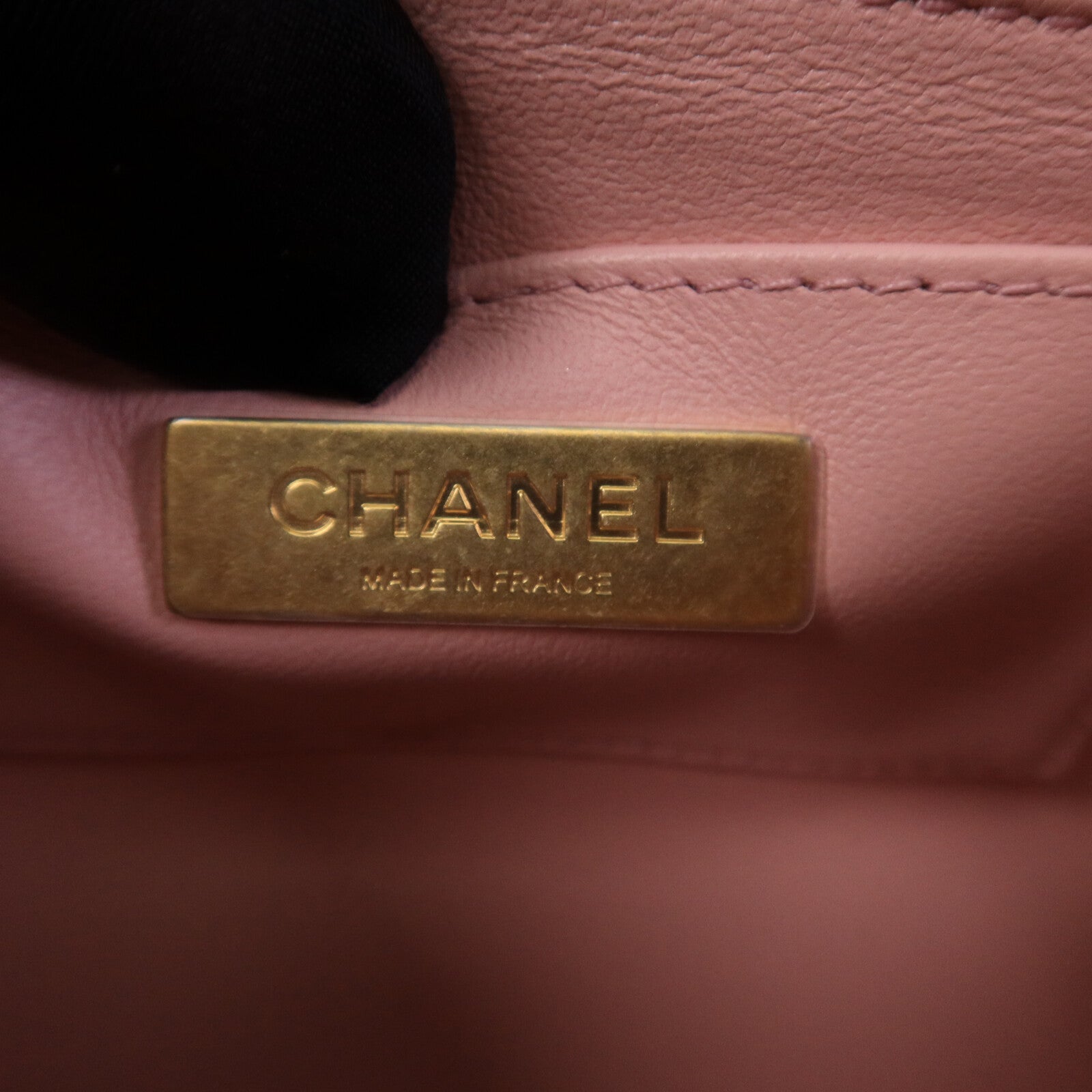 CHANEL 羊皮皮革/粗花呢Vanity Case鏈帶手挽肩背兩用袋
