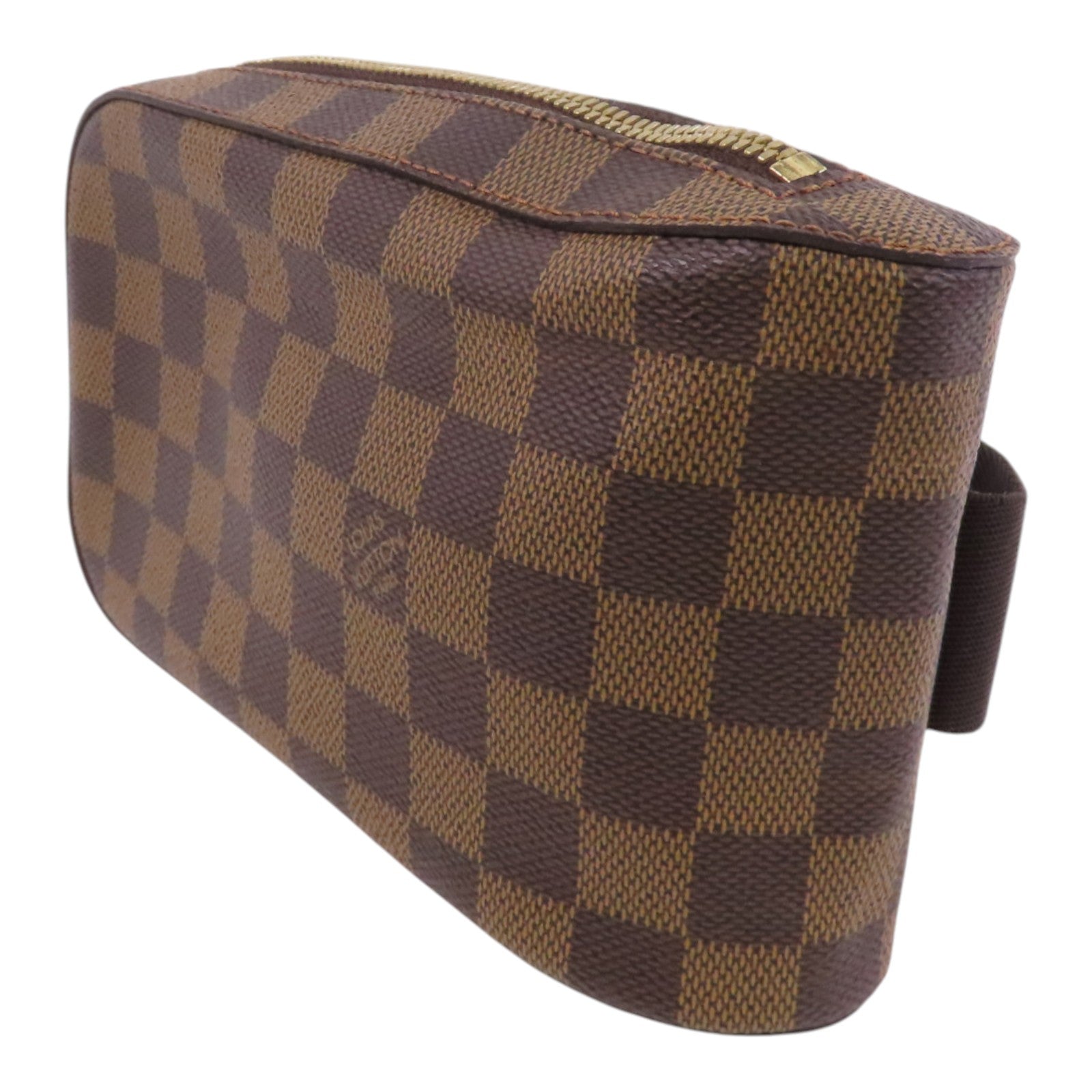 LOUIS VUITTON Damier Ebene Geronimo金扣腰包肩背兩用袋