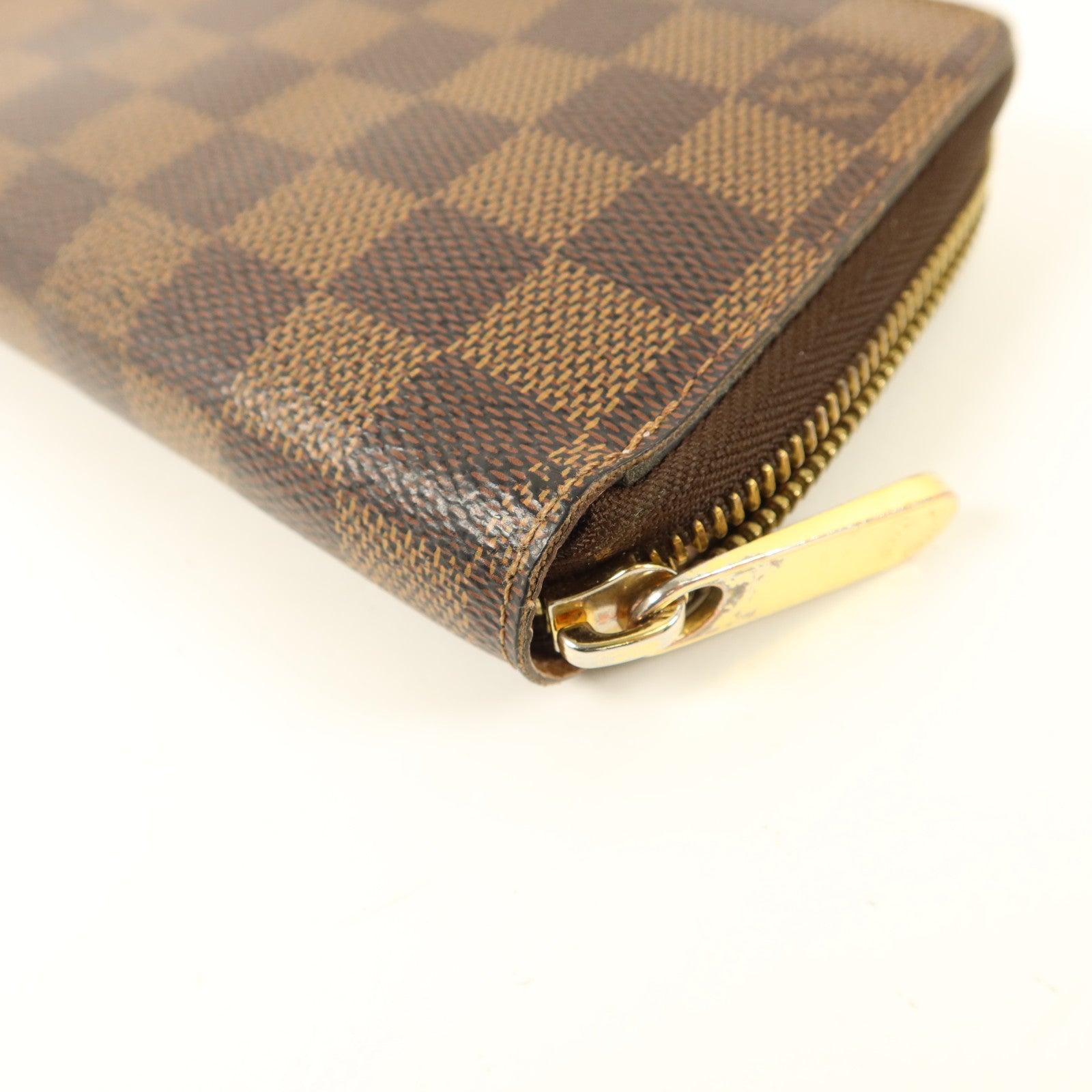 LOUIS VUITTON Damier Zipper Long Wallet金扣長錢包
