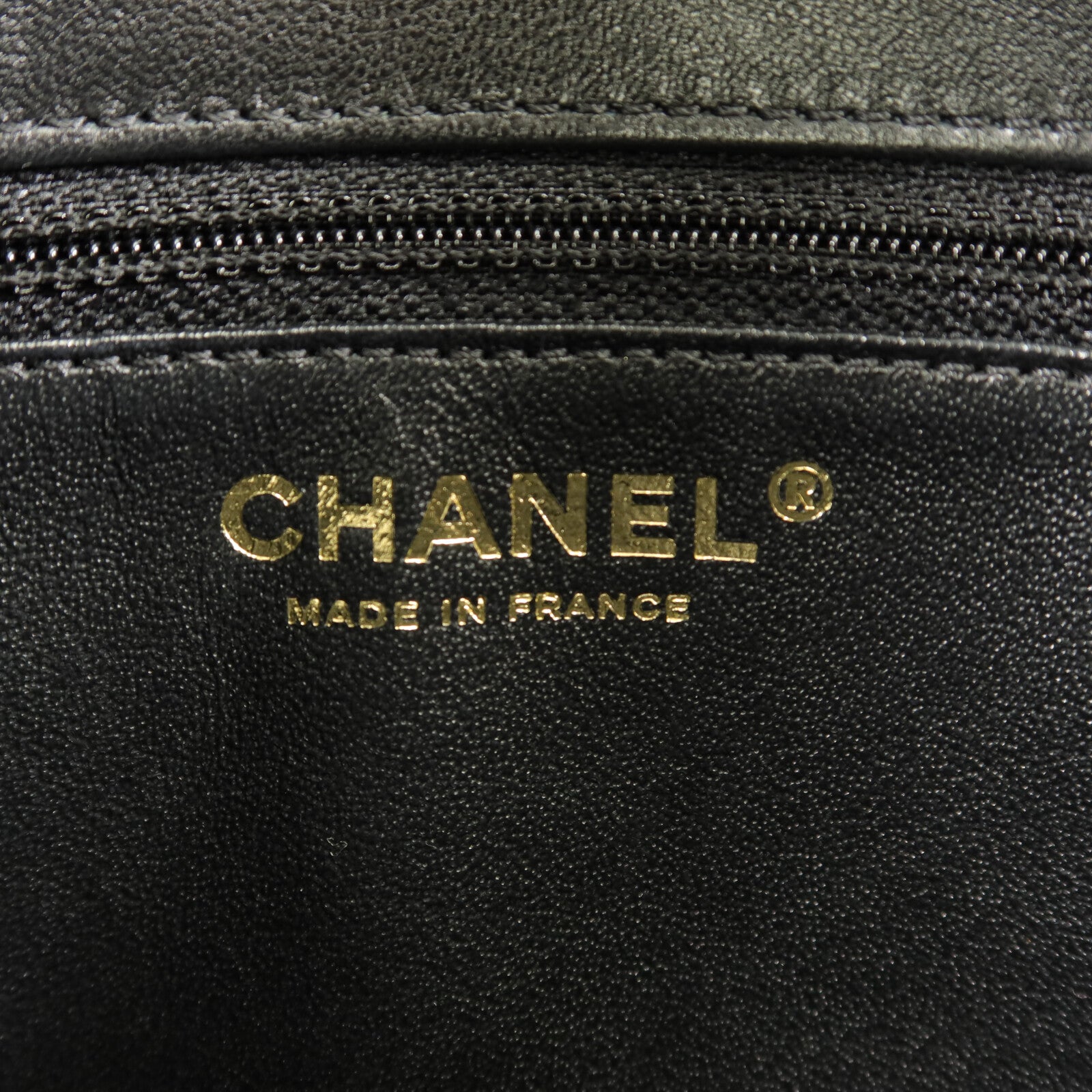 CHANEL 羊皮皮革CC Logo Flap鏈帶肩背袋