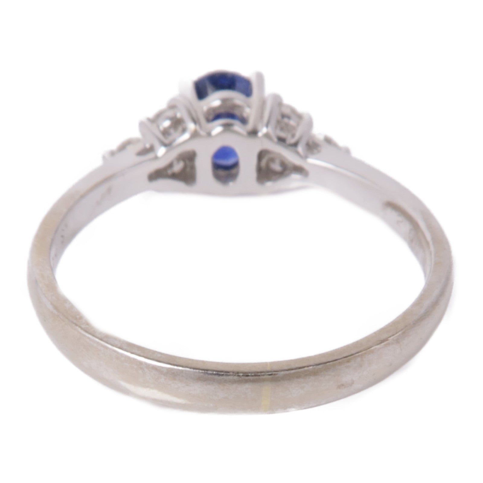 JEWELRY 【激減優惠】18K白金Sapphire/Diamond Ring藍寶石/鑽石戒指US#5