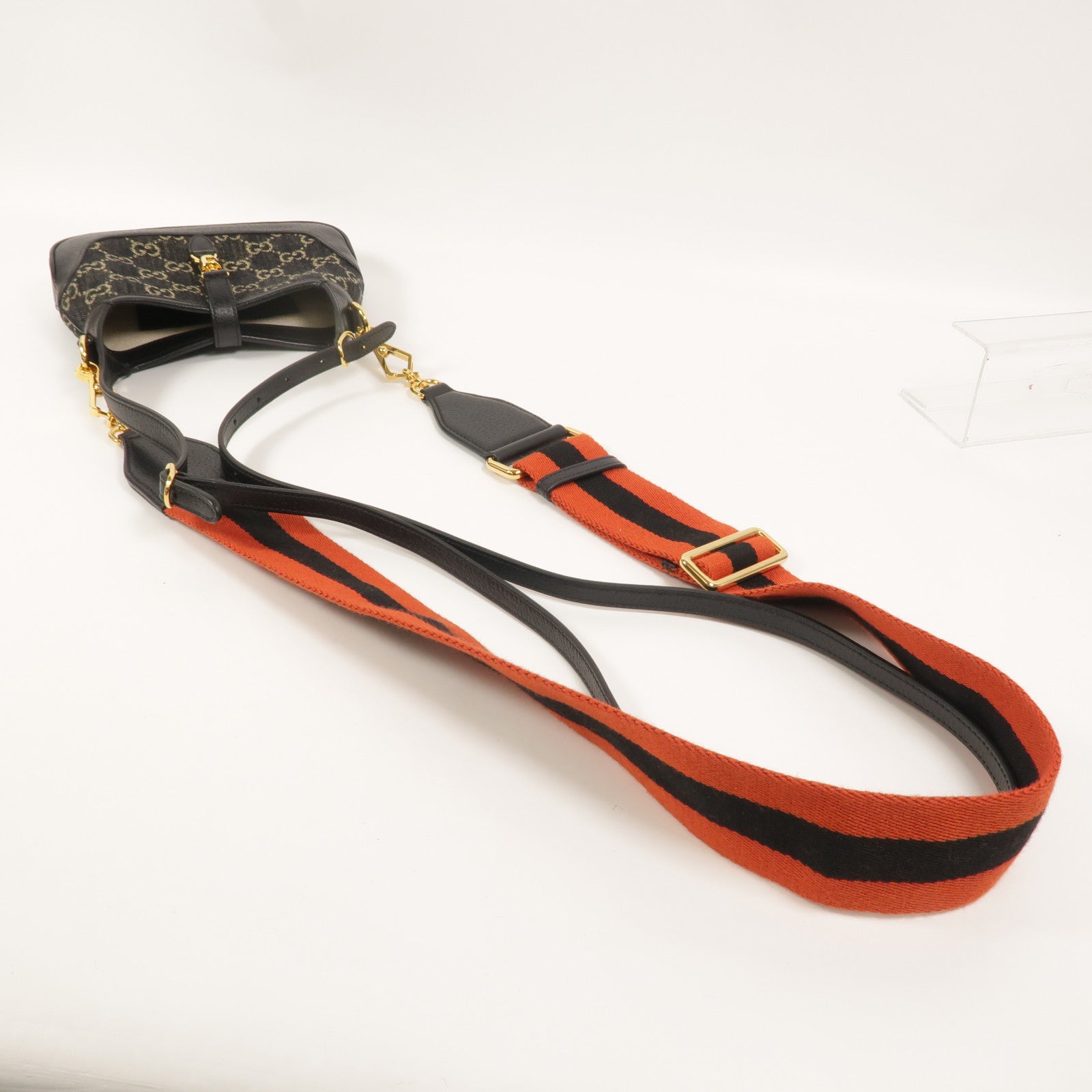 GUCCI 牛仔布Jackie 1961 Mini手挽肩背兩用袋