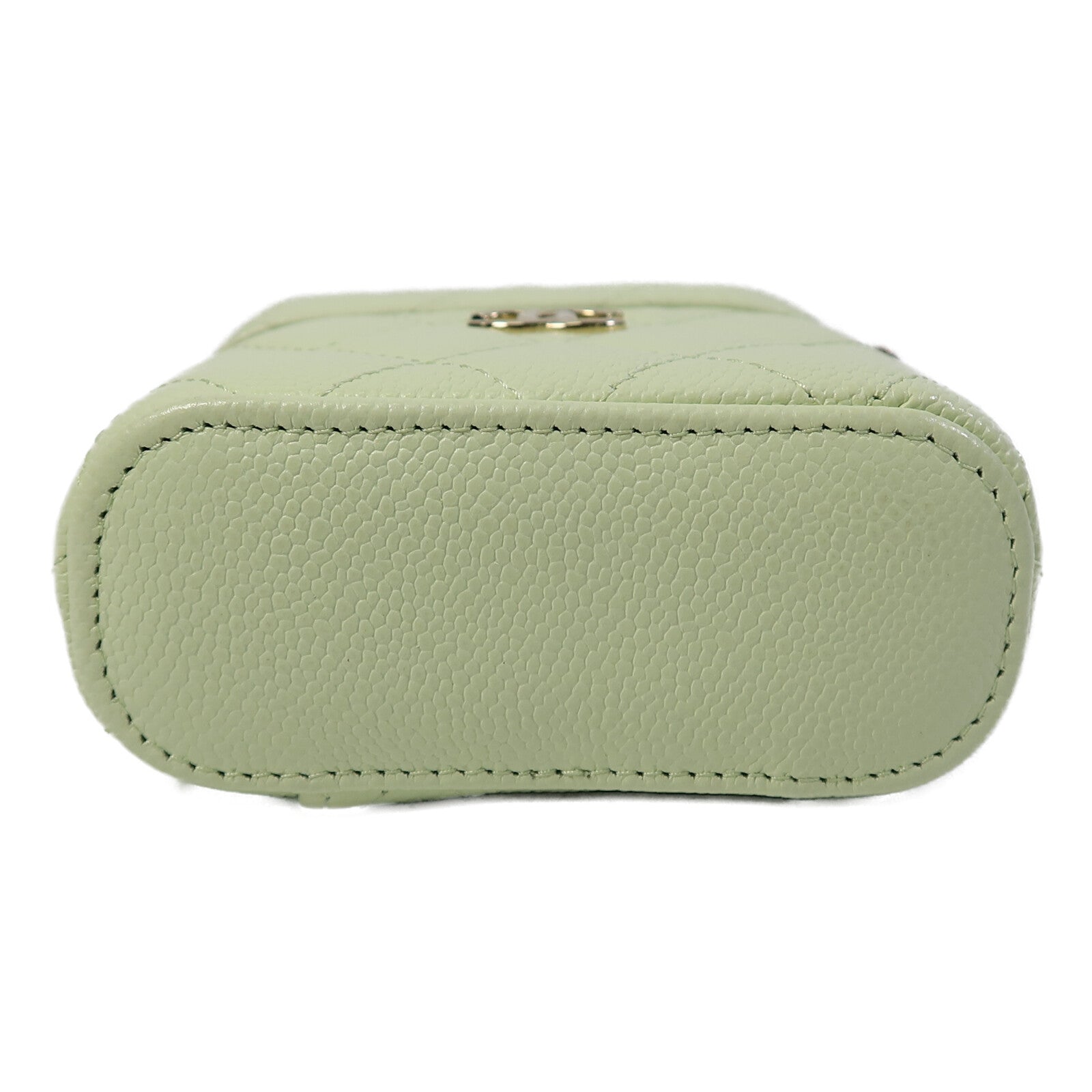 CHANEL 牛皮皮革Mini Vanity Case鏈帶肩背袋