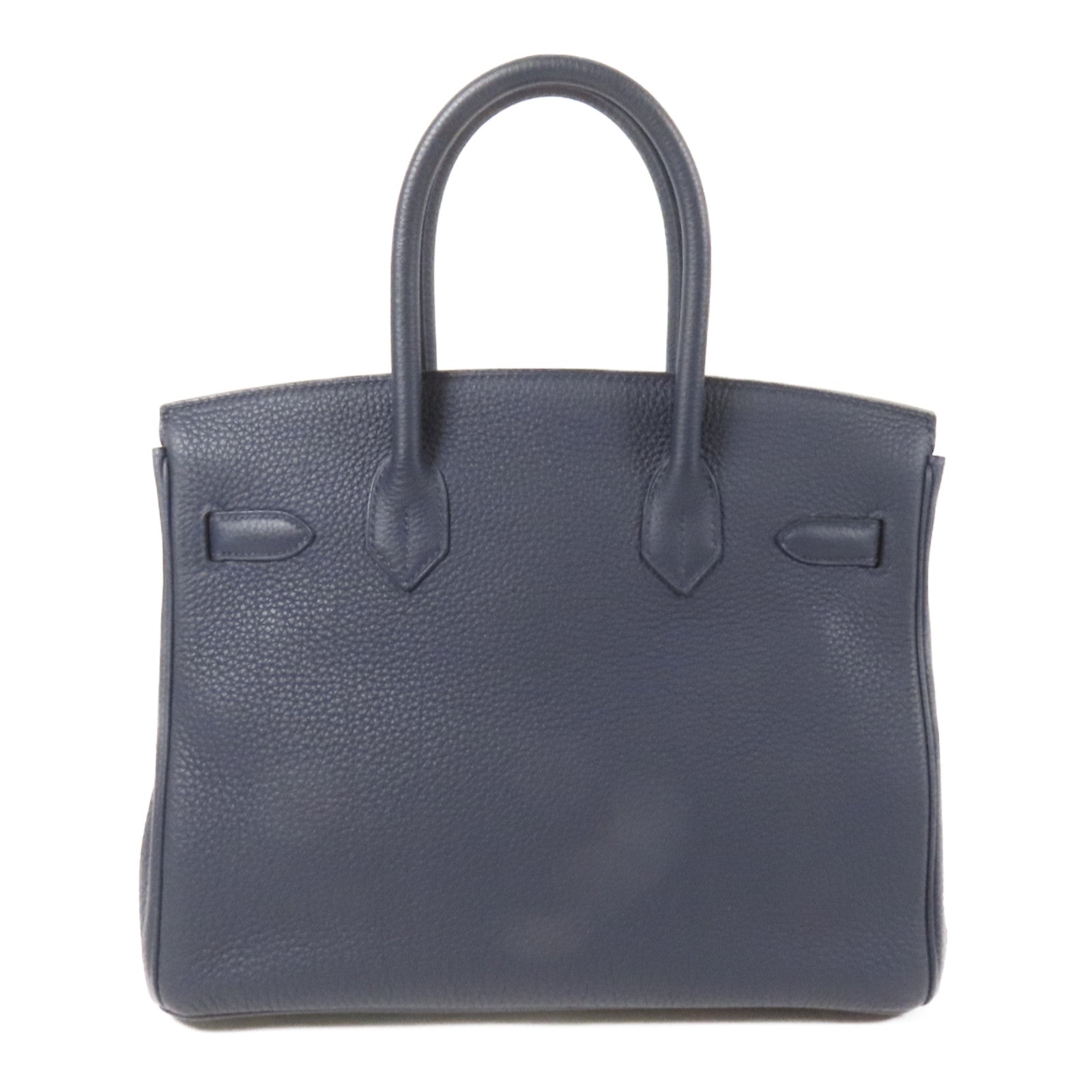 HERMES Togo皮革Birkin 30金扣手挽袋Bleu Nuit