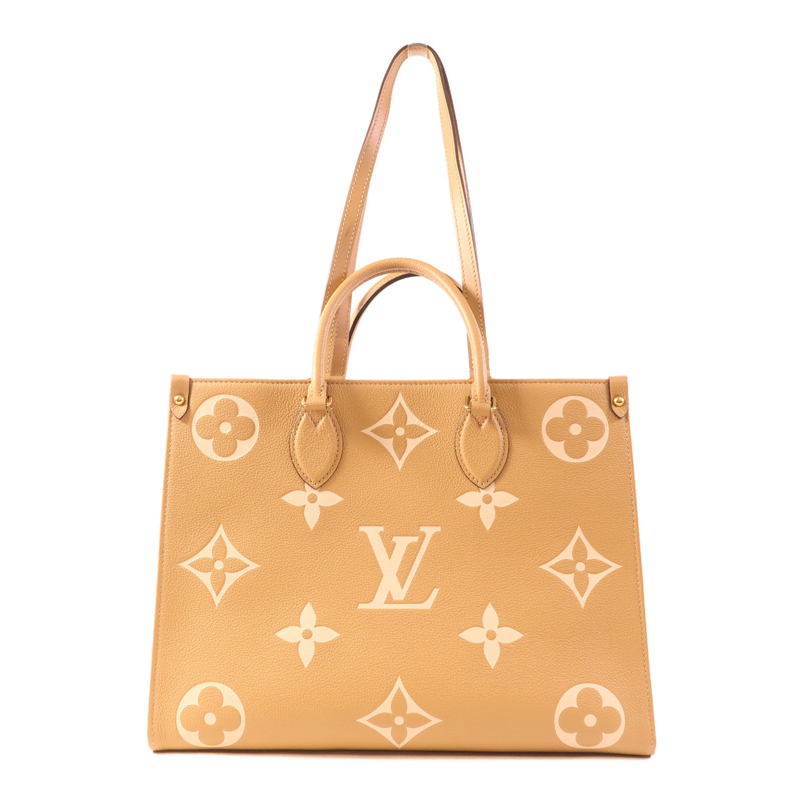 LOUIS VUITTON Monogram Empreinte OnTheGo MM金扣手挽肩背兩用袋