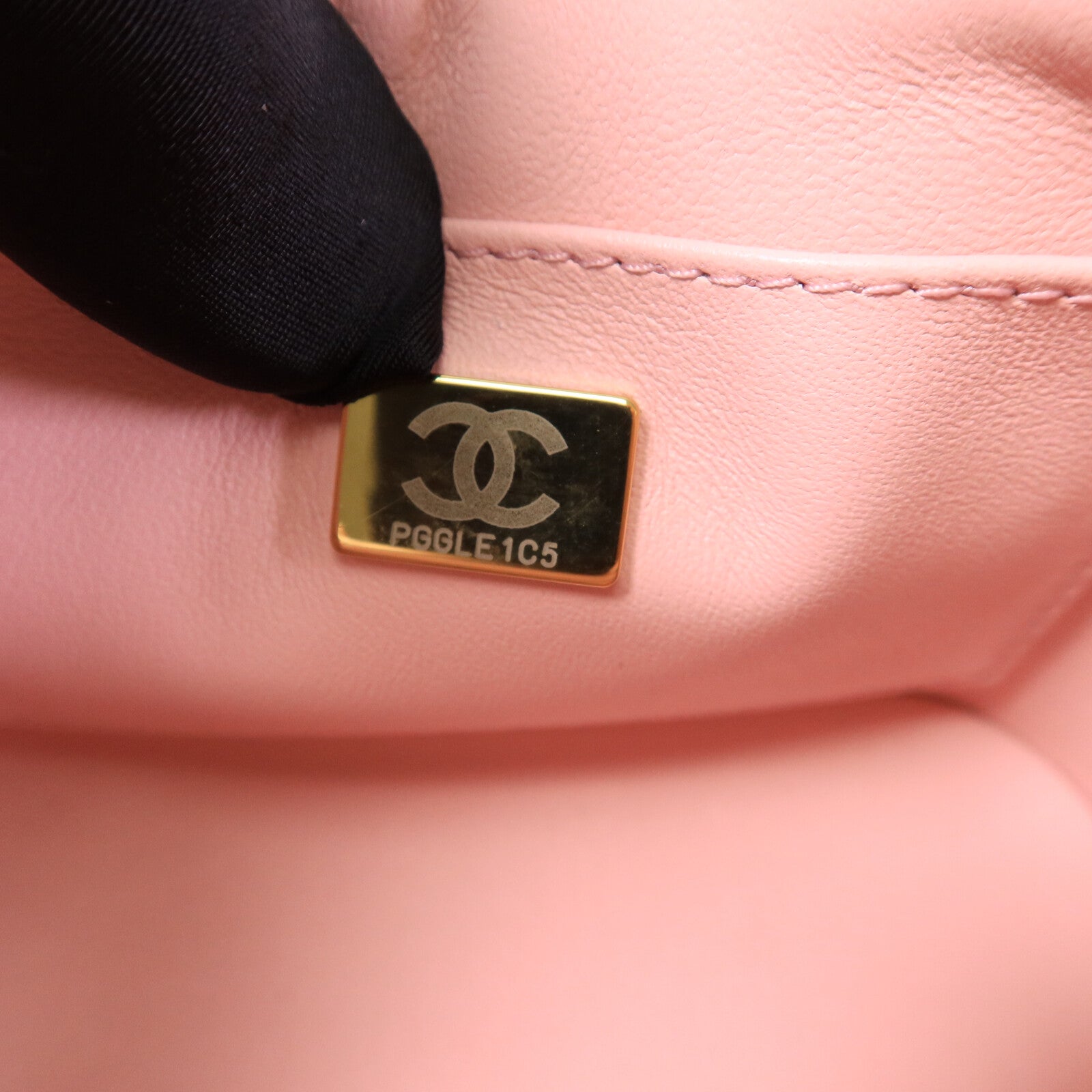 CHANEL 羊皮皮革/粗花呢Vanity Case鏈帶手挽肩背兩用袋