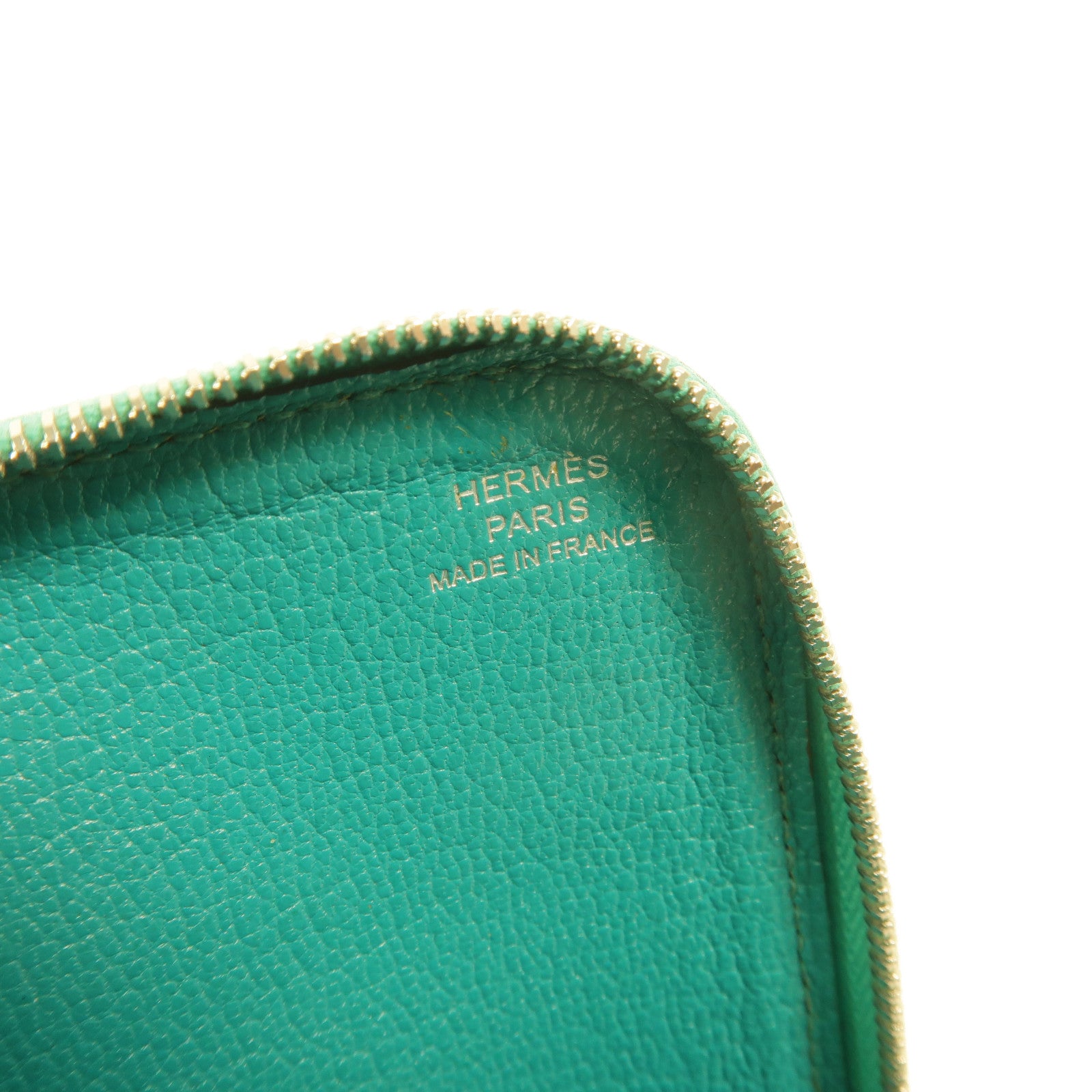 HERMES Epsom皮革Remix Duo Chimeres Wallet長錢包Bleu Paon