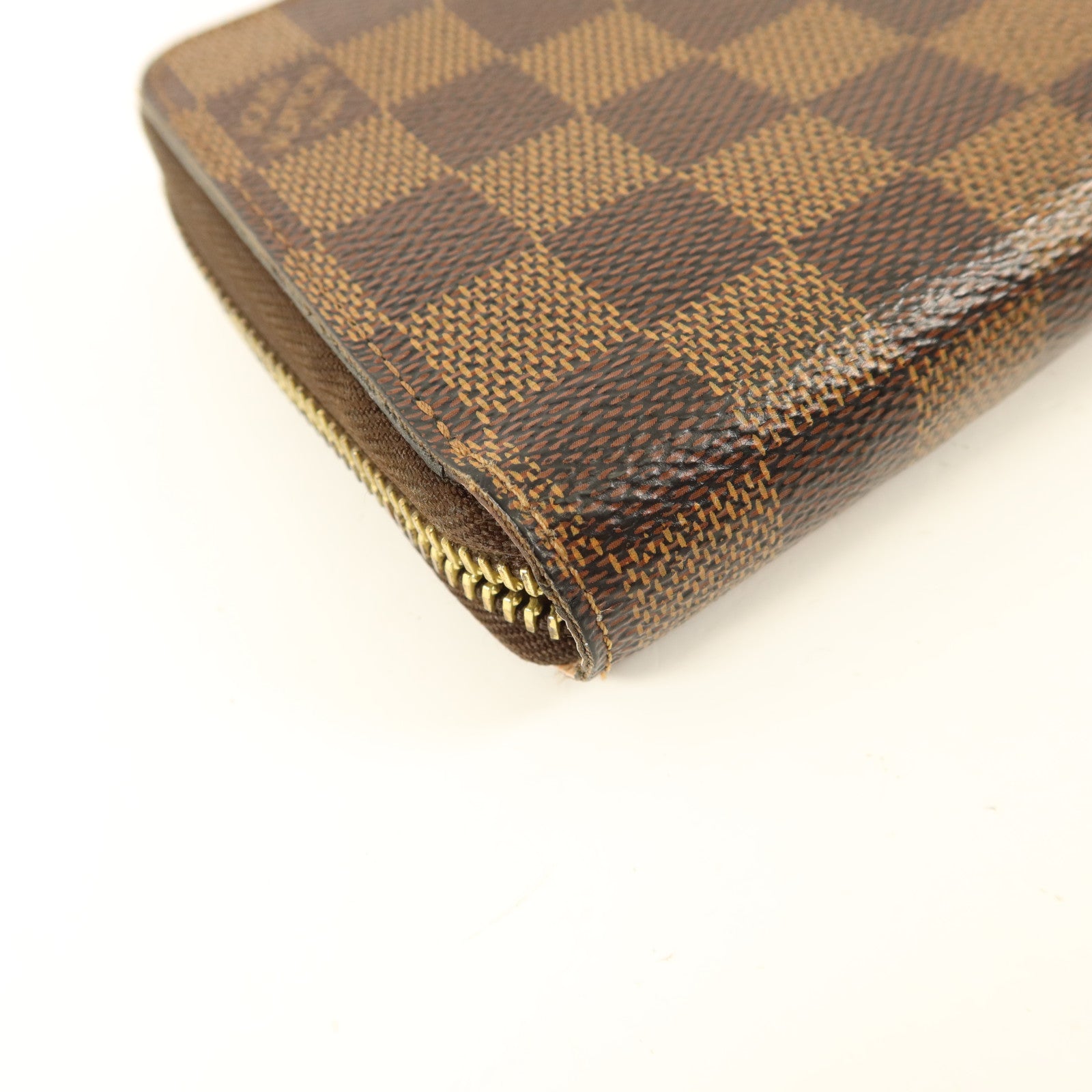 LOUIS VUITTON Damier Zipper Long Wallet金扣長錢包
