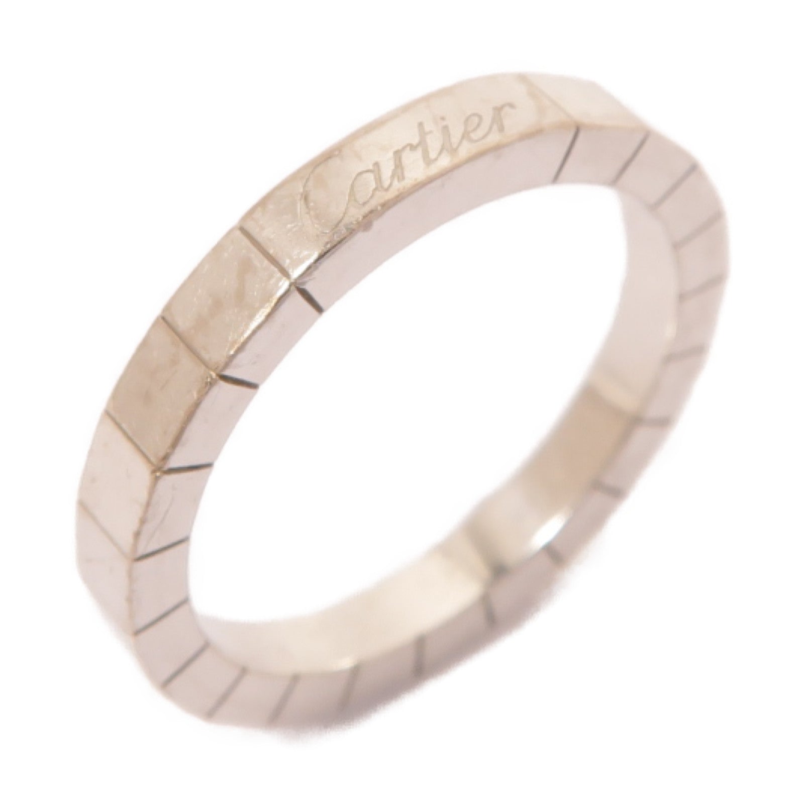 CARTIER 18K白金Laniere Ring戒指Cartier#58/US#8.5