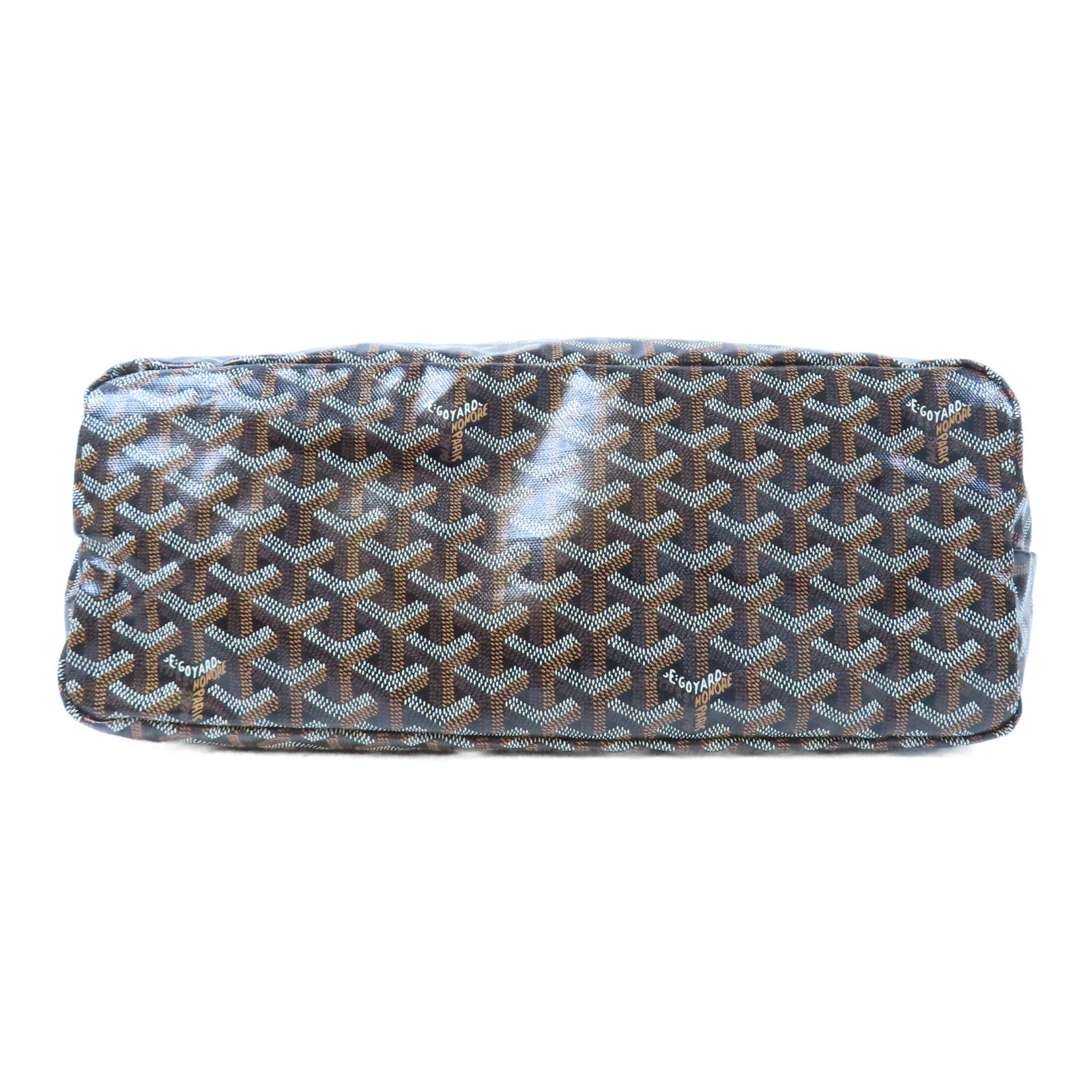 GOYARD 塗層帆布Boheme Hobo銀扣肩背袋黑色