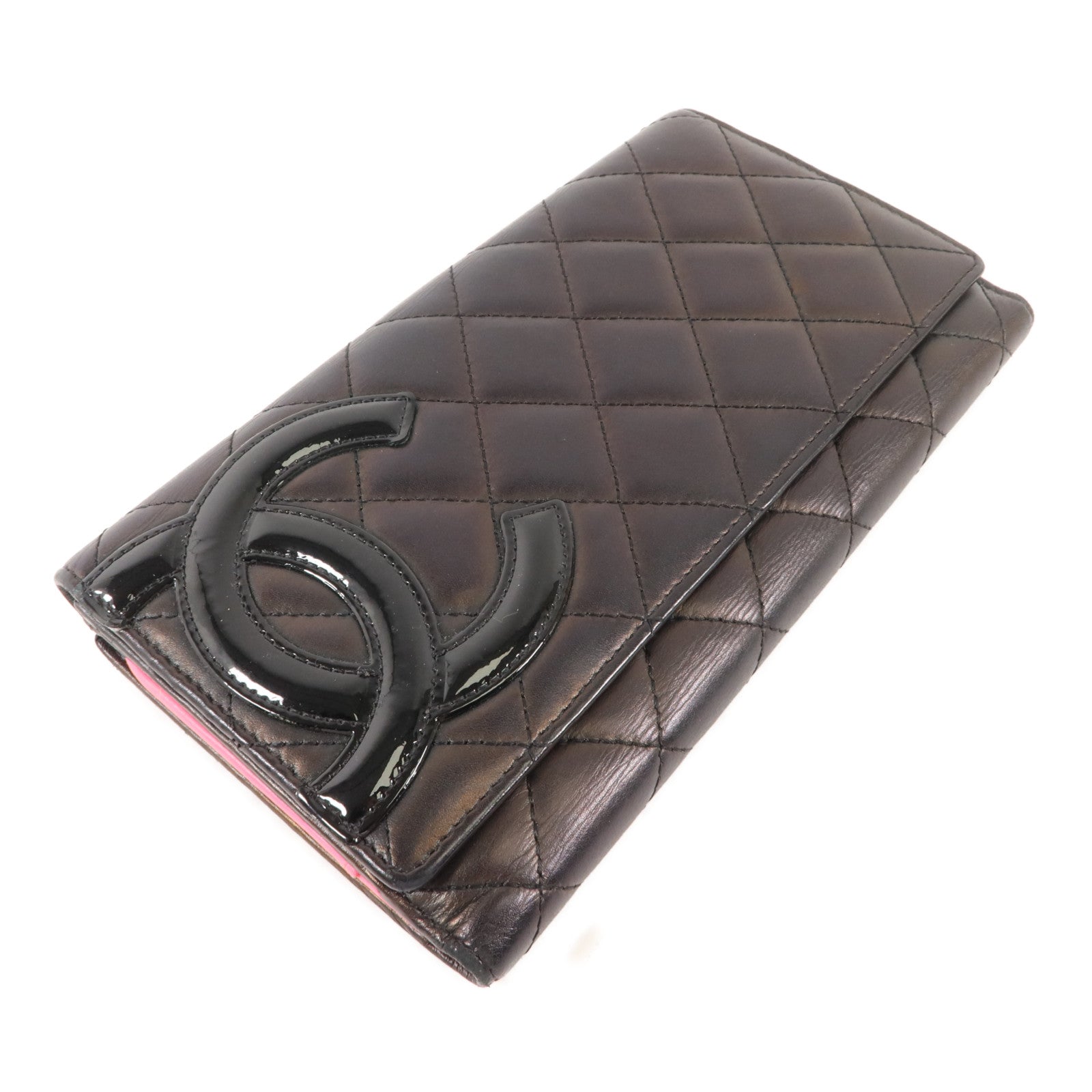 CHANEL 牛皮皮革Cambon Long Wallet長錢包