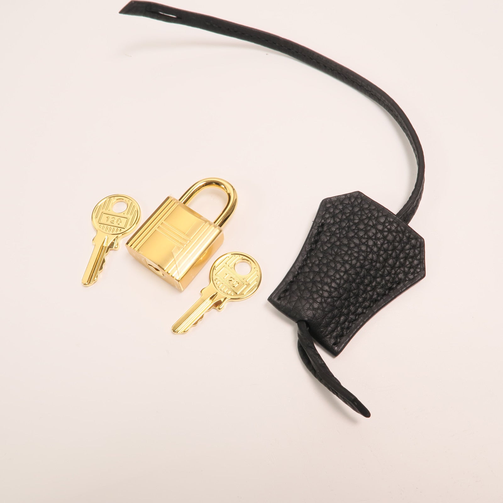 HERMES Togo皮革Birkin 25金扣手挽袋Noir