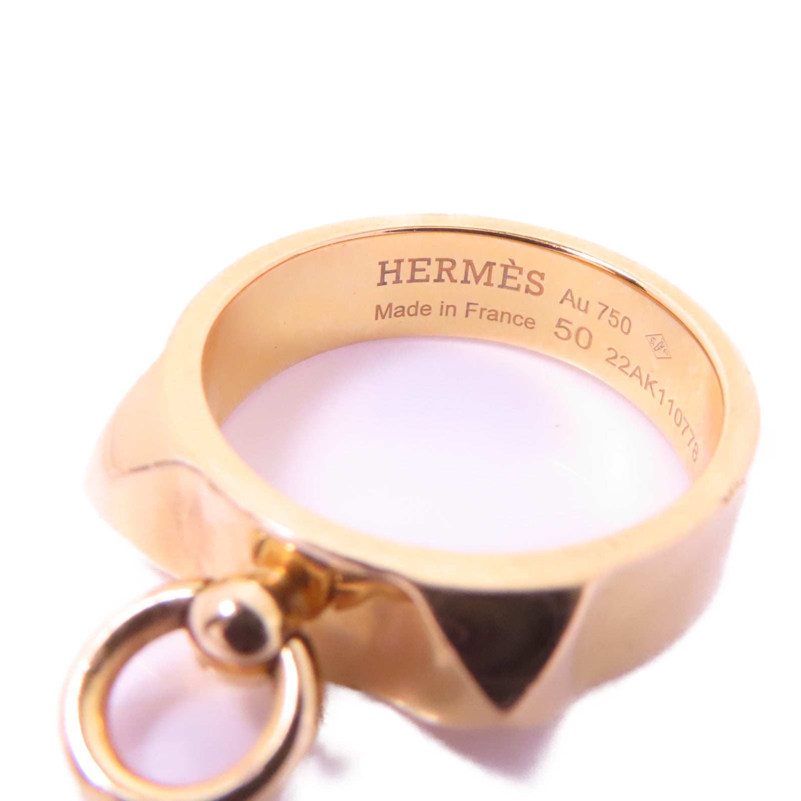 HERMES 【激減優惠】18K玫瑰金CDC Ring戒指Hermes#50/US#5.25