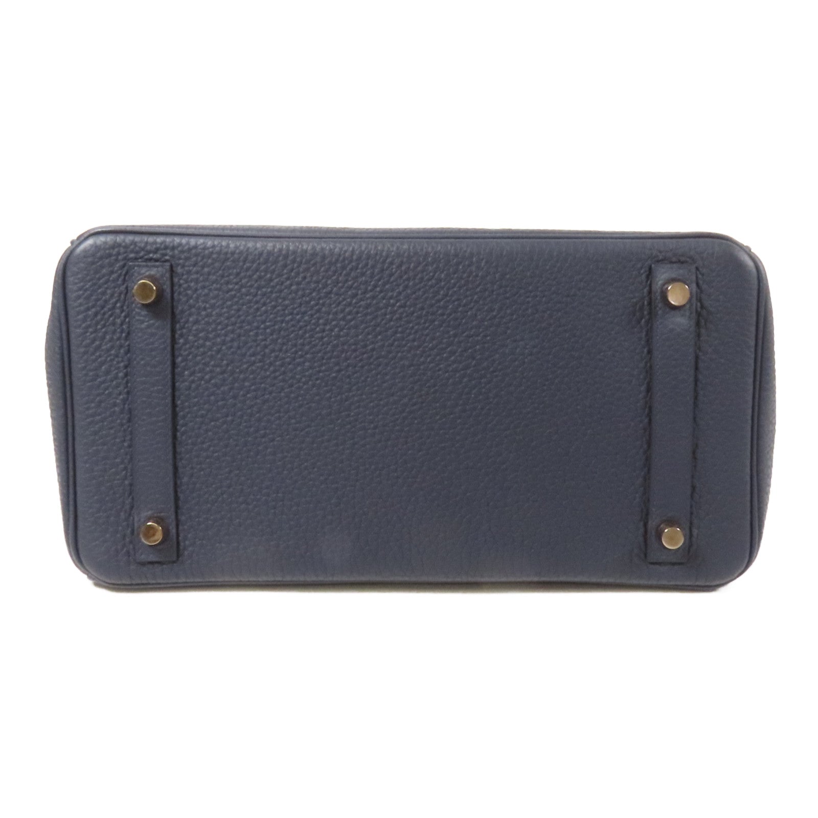 HERMES Togo皮革Birkin 30金扣手挽袋Bleu Nuit